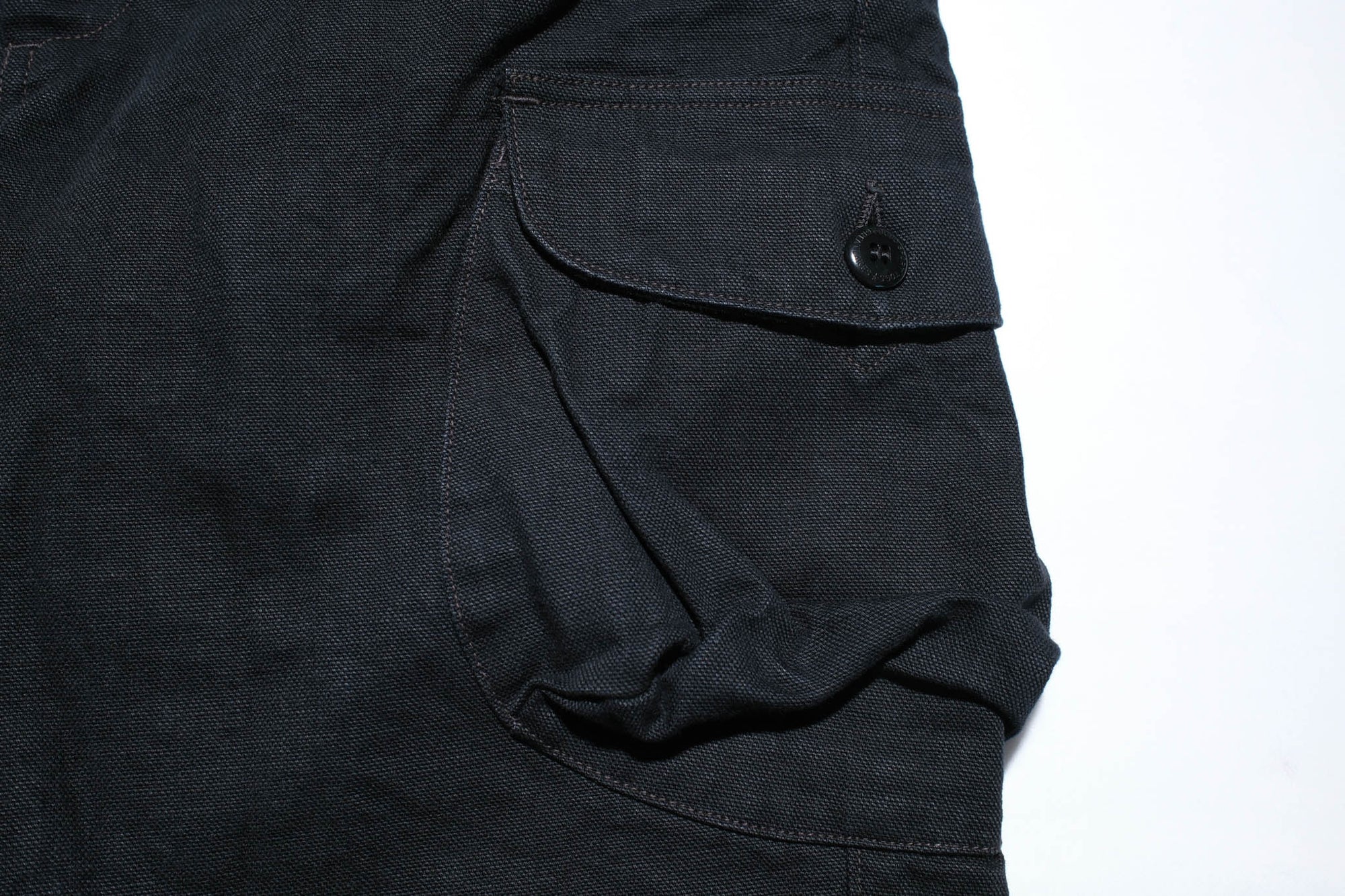 Freewheelers "Timber Cruiser" Ultra-Heavyweight Duck Canvas Trousers (Yarn-Dyed Black)