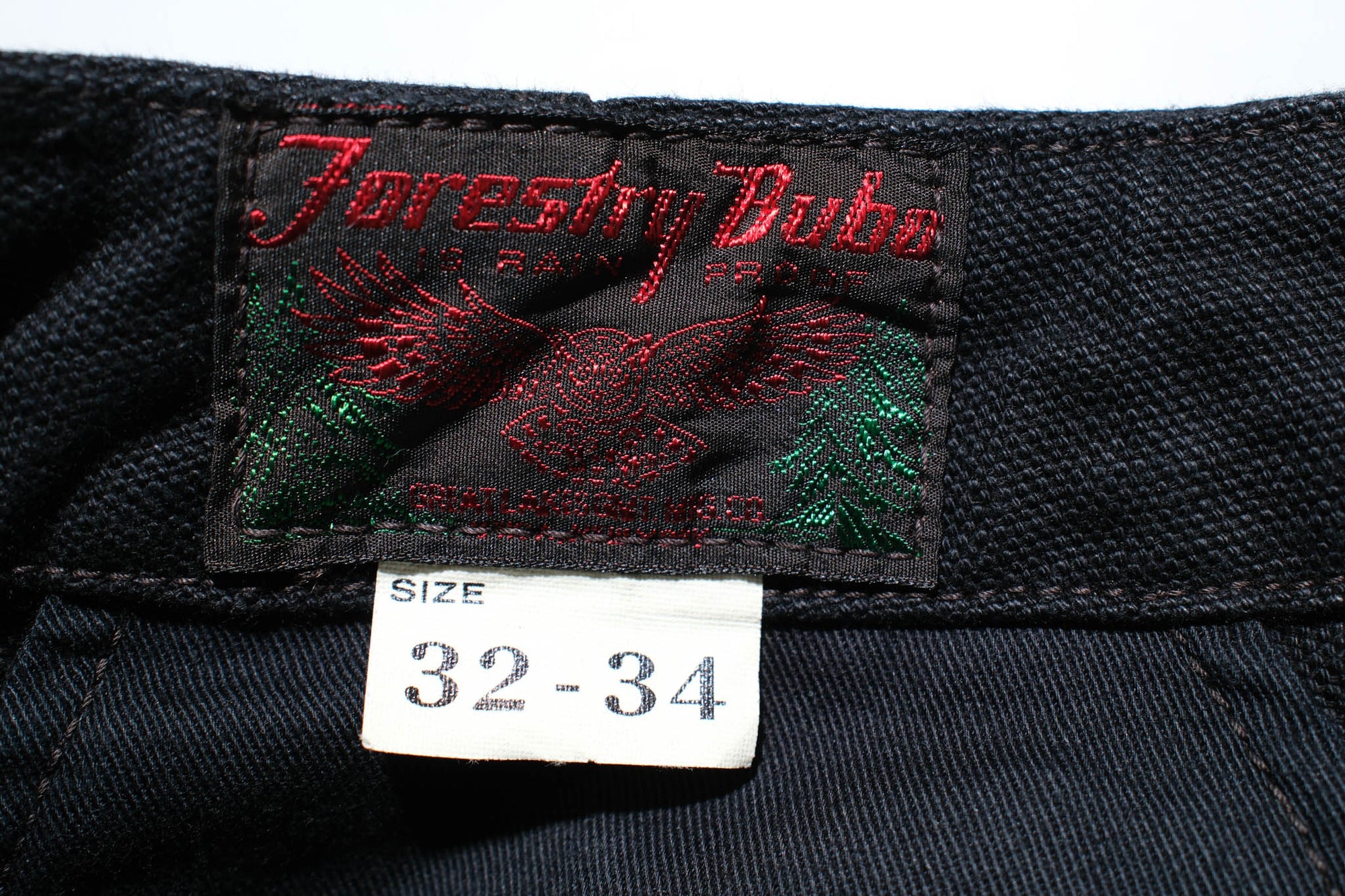 Freewheelers "Timber Cruiser" Ultra-Heavyweight Duck Canvas Trousers (Yarn-Dyed Black)