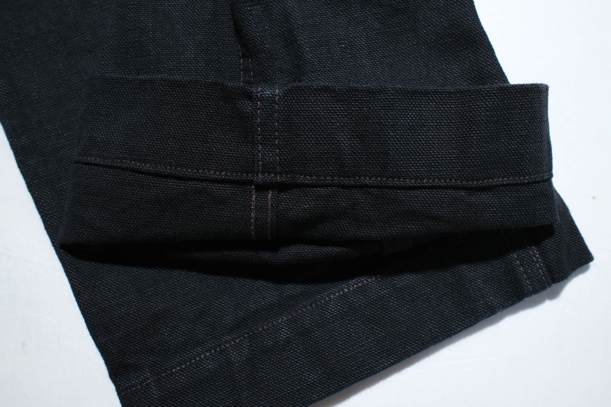 Freewheelers "Timber Cruiser" Ultra-Heavyweight Duck Canvas Trousers (Yarn-Dyed Black)