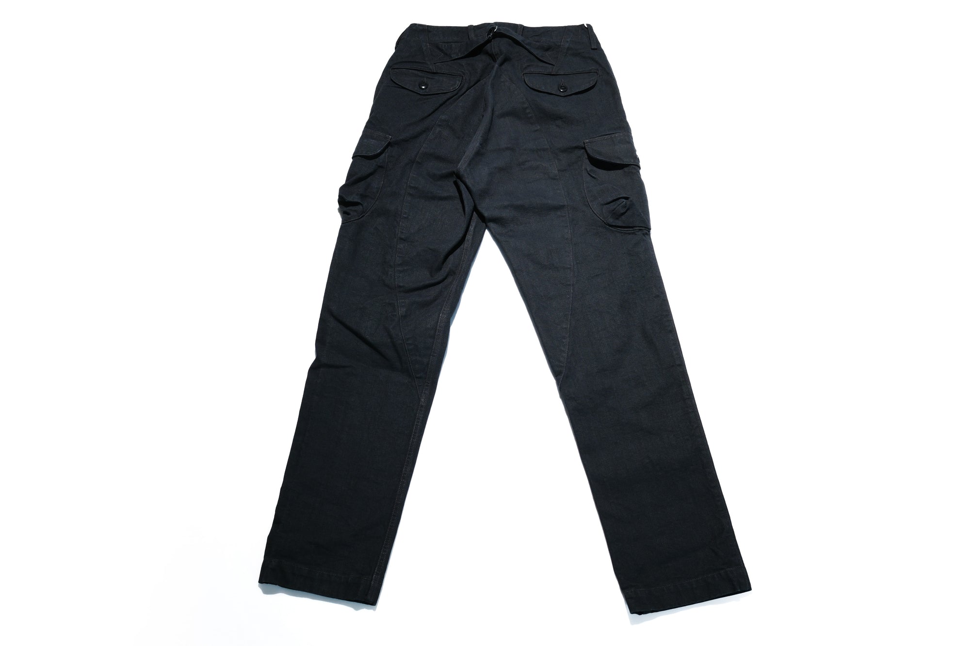 Freewheelers "Timber Cruiser" Ultra-Heavyweight Duck Canvas Trousers (Yarn-Dyed Black)