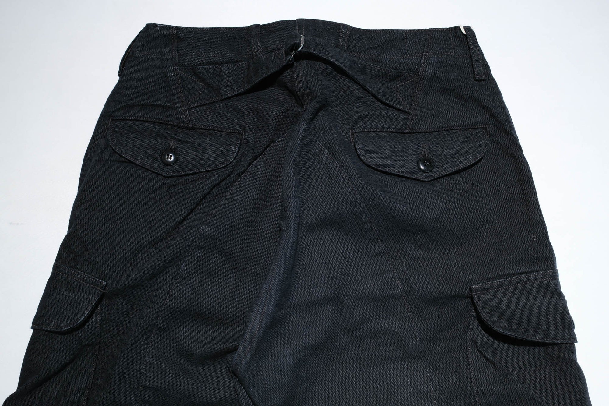 Freewheelers "Timber Cruiser" Ultra-Heavyweight Duck Canvas Trousers (Yarn-Dyed Black)