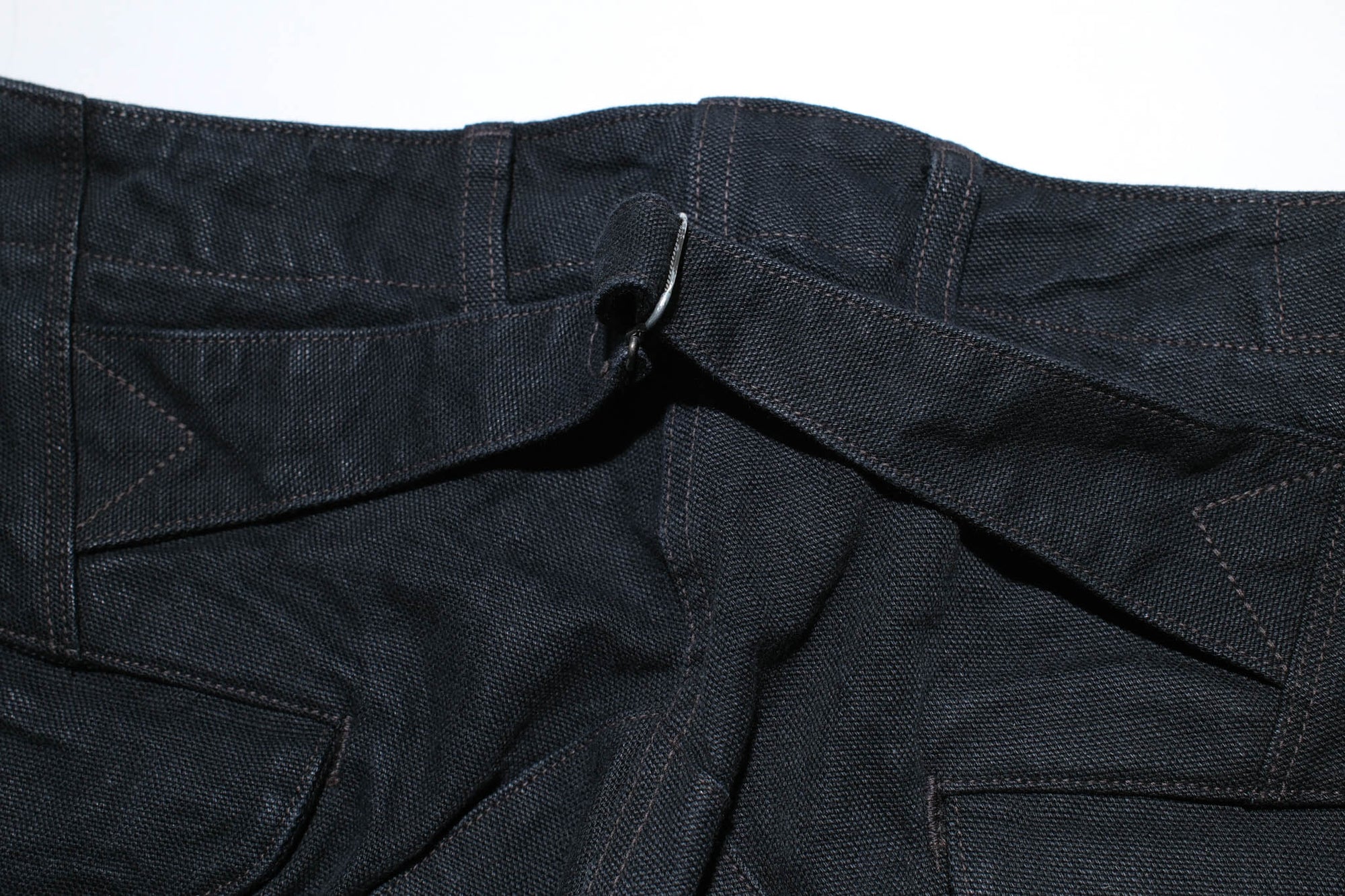 Freewheelers "Timber Cruiser" Ultra-Heavyweight Duck Canvas Trousers (Yarn-Dyed Black)