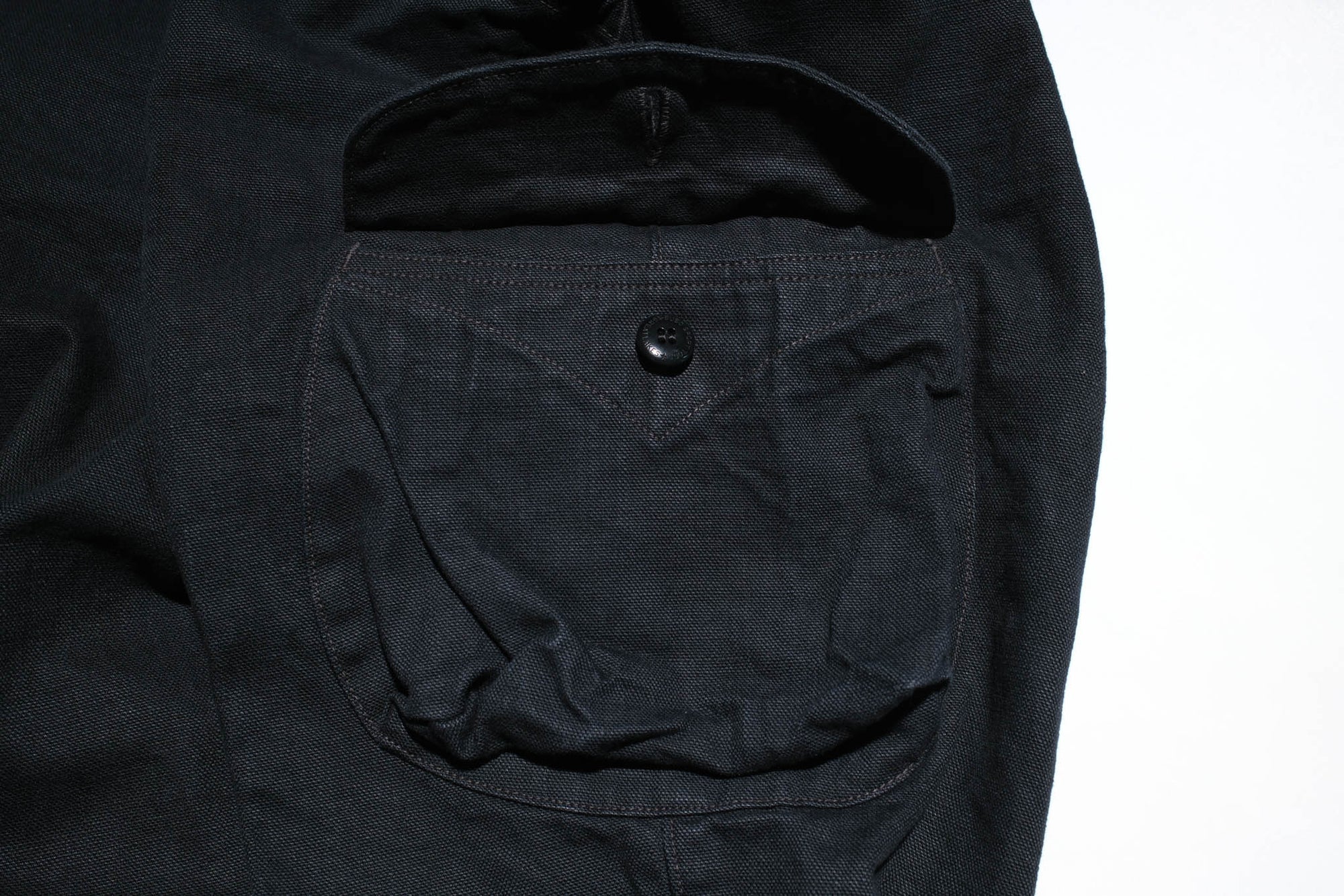 Freewheelers "Timber Cruiser" Ultra-Heavyweight Duck Canvas Trousers (Yarn-Dyed Black)