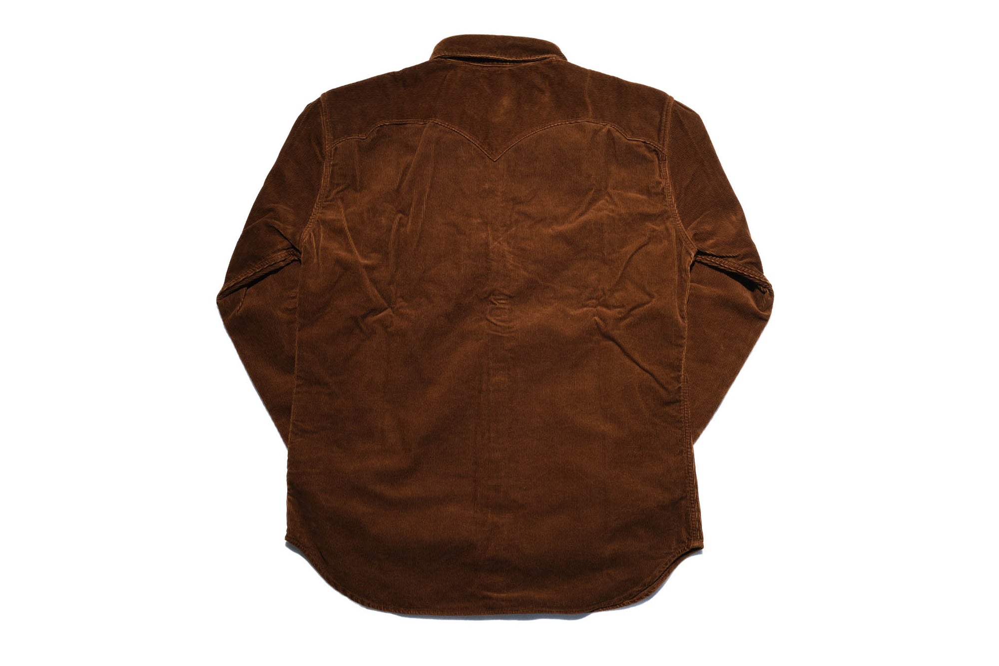 Stevenson Overall Co. 'Cody' Heavyweight 16-Wale Corduroy Western Shirt (Chocolate Brown)