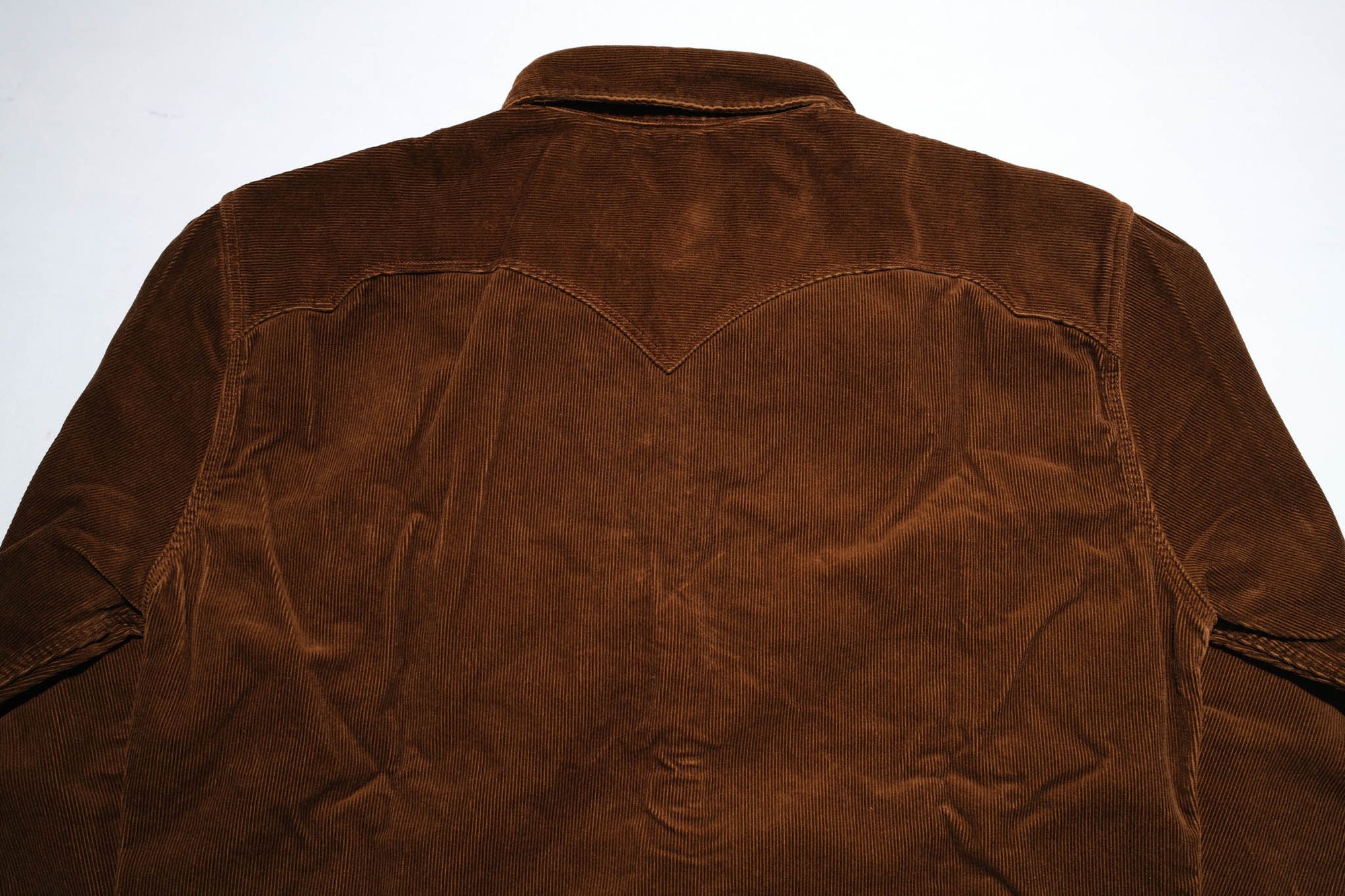 Stevenson Overall Co. 'Cody' Heavyweight 16-Wale Corduroy Western Shirt (Chocolate Brown)