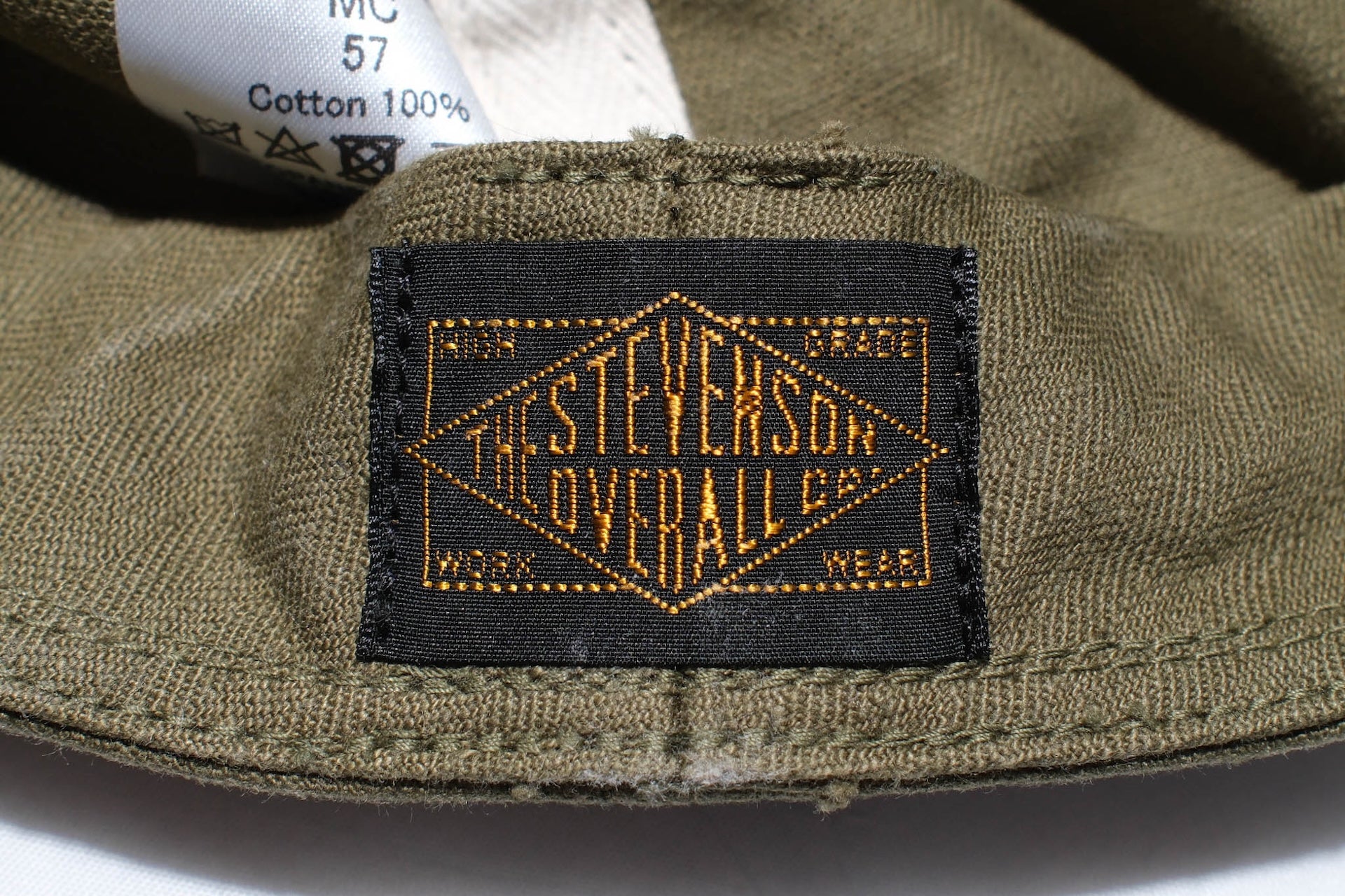 Stevenson Overall Co. 10oz HBT Mechanic Cap (Olive Drab)