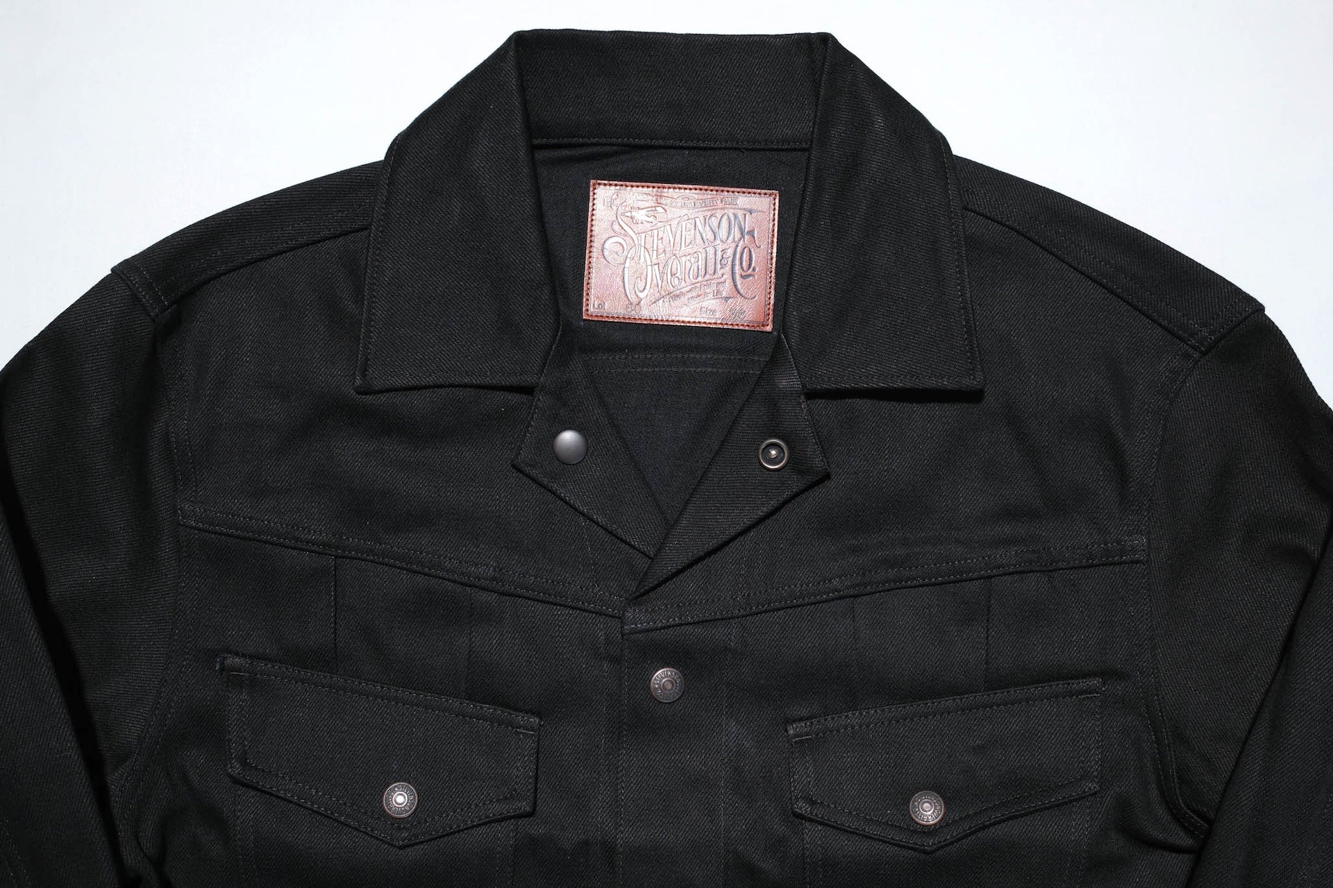 Stevenson Overall Co. 12oz 'Maverick Rider' Denim Jacket (Black)