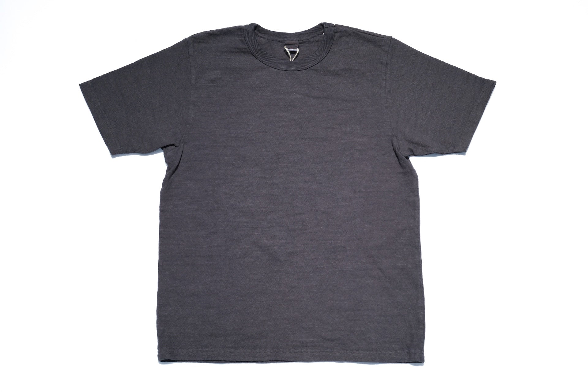 UES 9.5oz "NO.8 Slub Nep" Heavyweight Plain Tee (Charcoal)