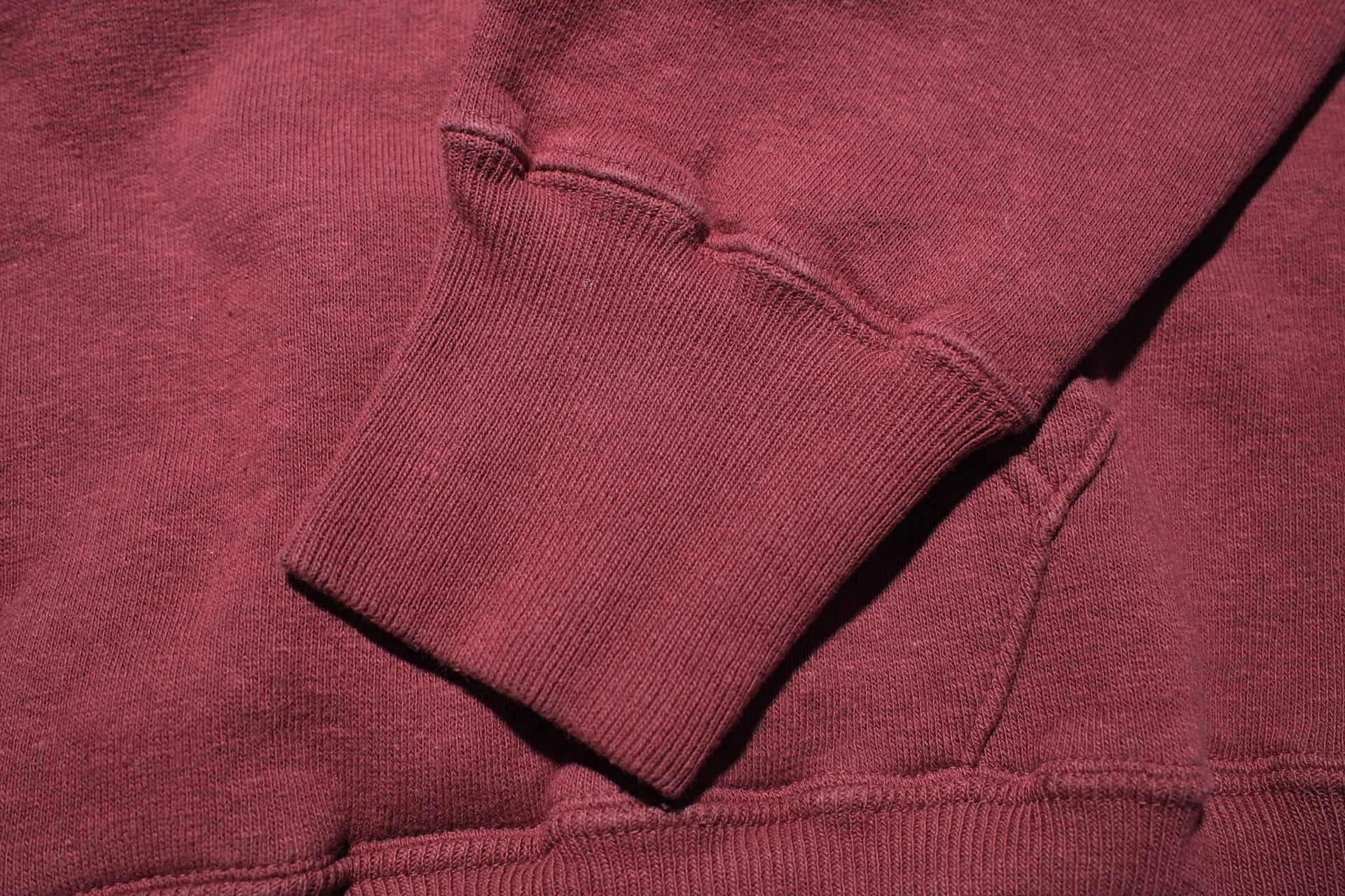 Dubble Works 11oz "Tsuri-ami" Loopwheeled Pull Over (Burgundy)