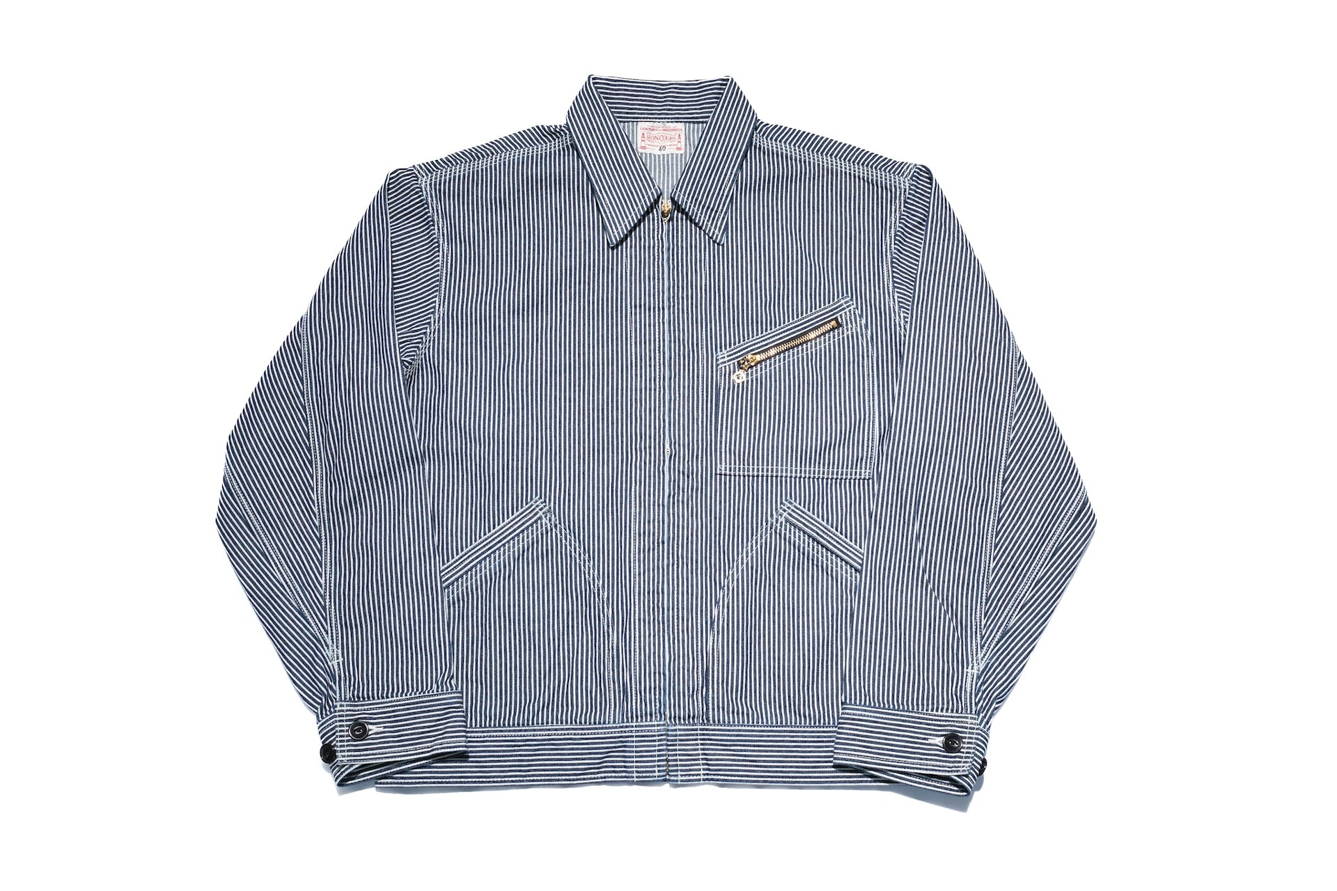 BONCOURA 14oz Indigo Dyed Selvage Hickory B-91 Worker Jacket
