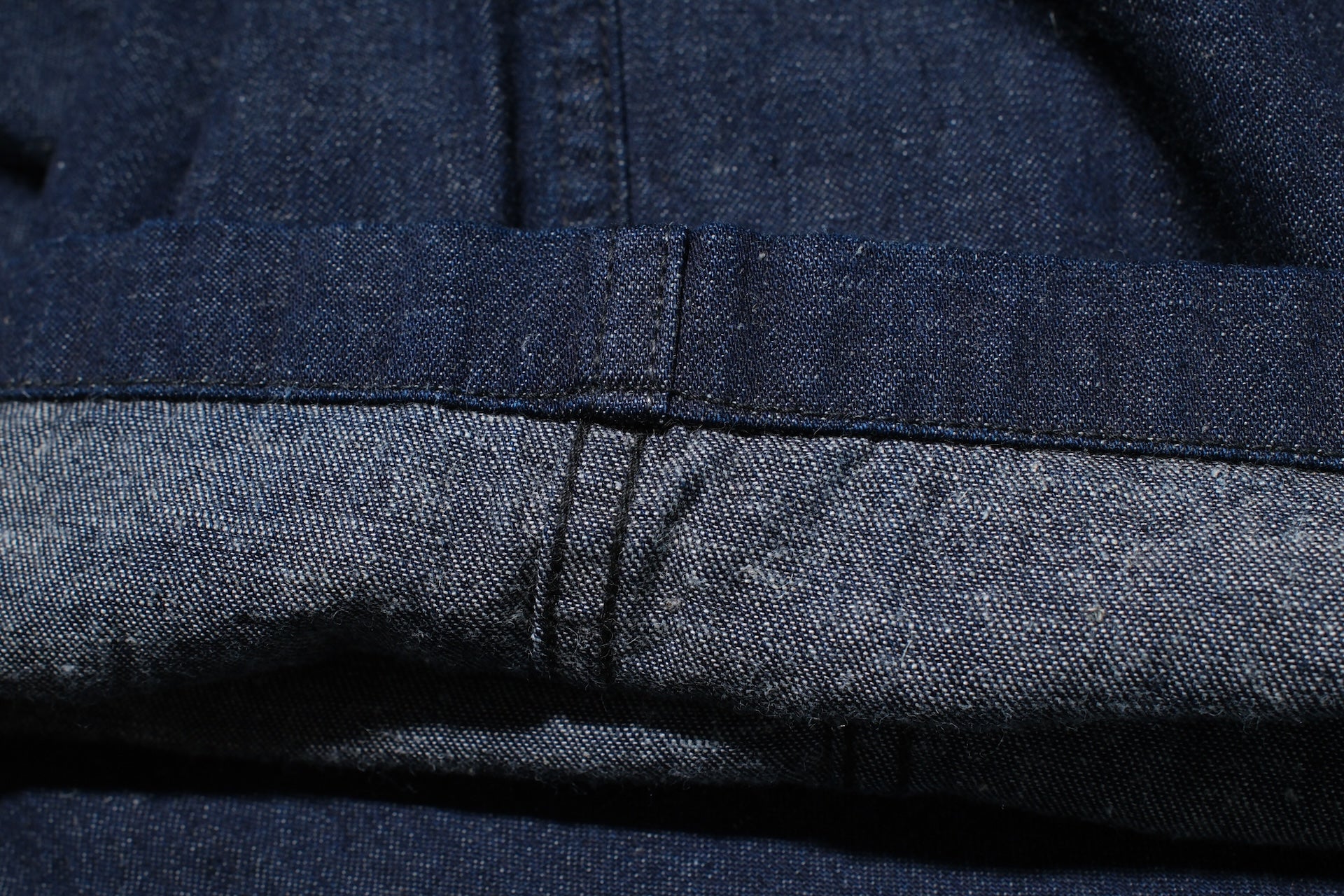 BONCOURA 12oz Indigo Dyed Cotton/Linen Denim US Army Utility Baker Pants