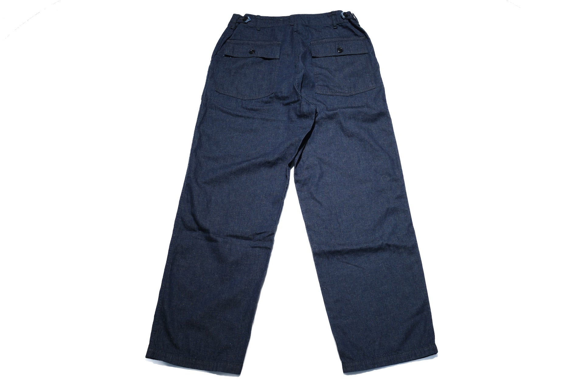 BONCOURA 12oz Indigo Dyed Cotton/Linen Denim US Army Utility Baker Pants