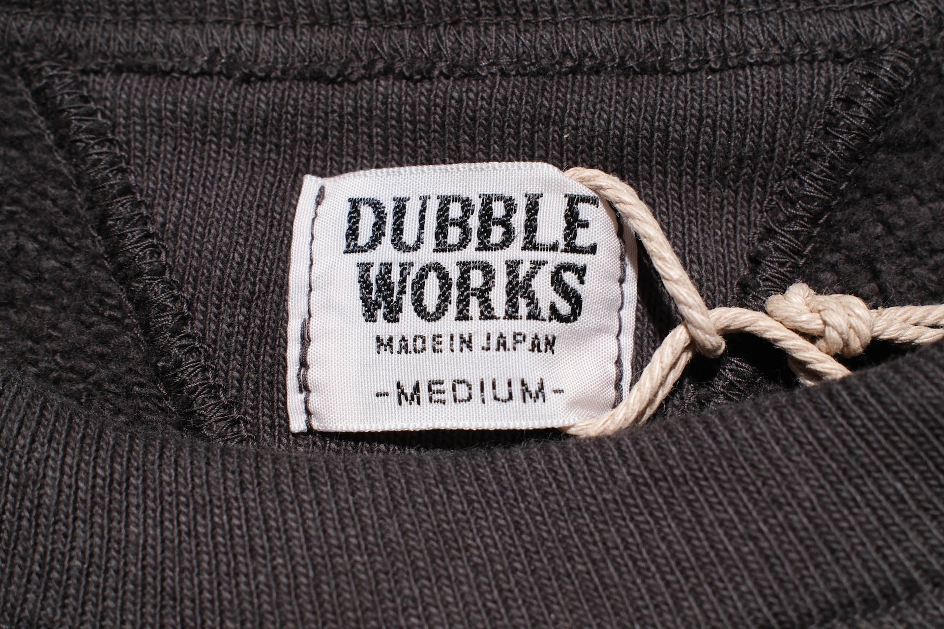 Dubble Works 11oz "Tsuri-ami" Loopwheeled Sweatshirt (Sumi Black)