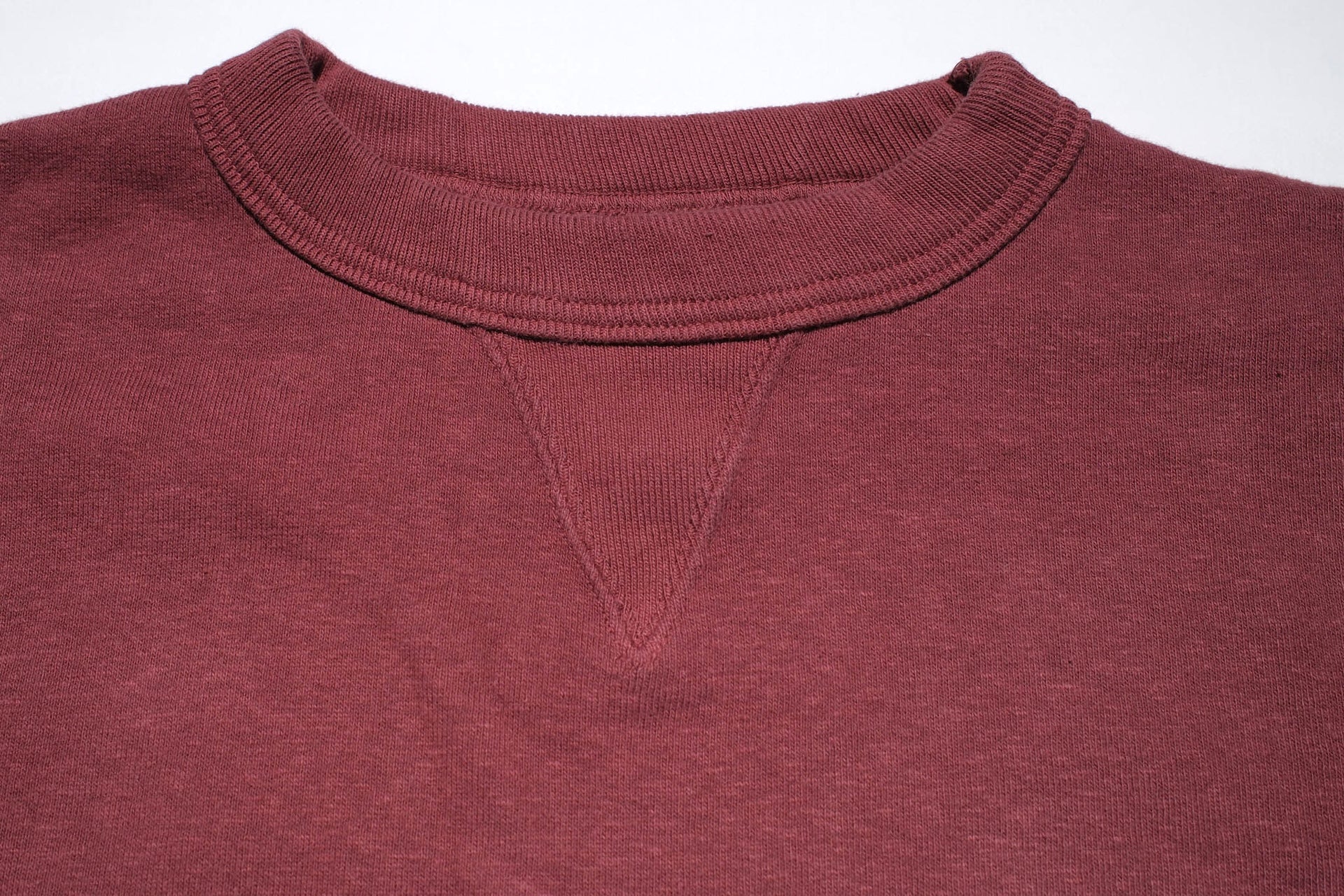 Dubble Works 11oz "Tsuri-ami" Loopwheeled Sweatshirt (Burgundy)