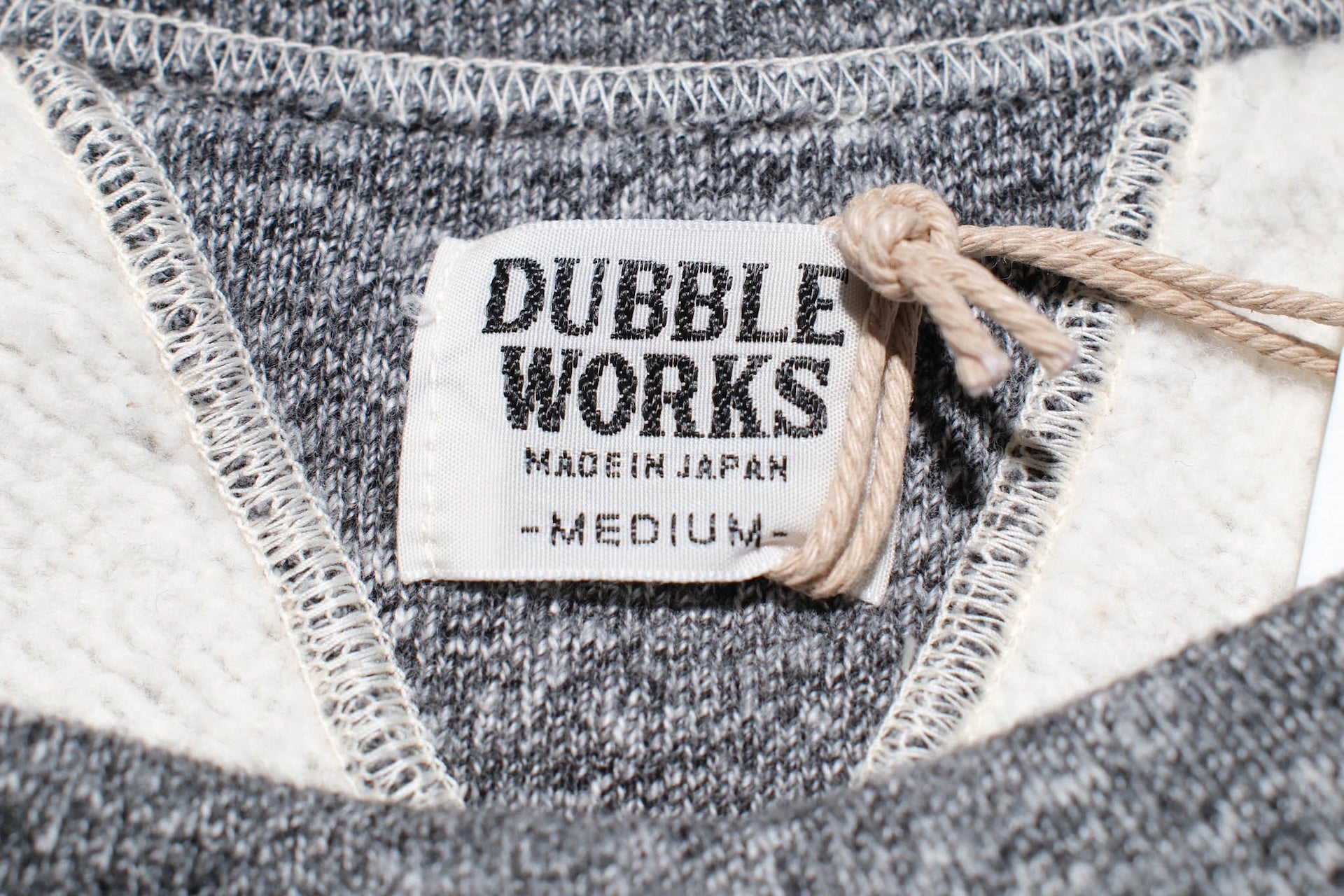 Dubble Works 11oz "Tsuri-ami" Loopwheeled Sweatshirt (Heather Charcoal)