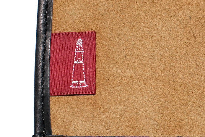 BONCOURA “BARI-BARI” Suede Cowhide Tri-fold Wallet (Beige)