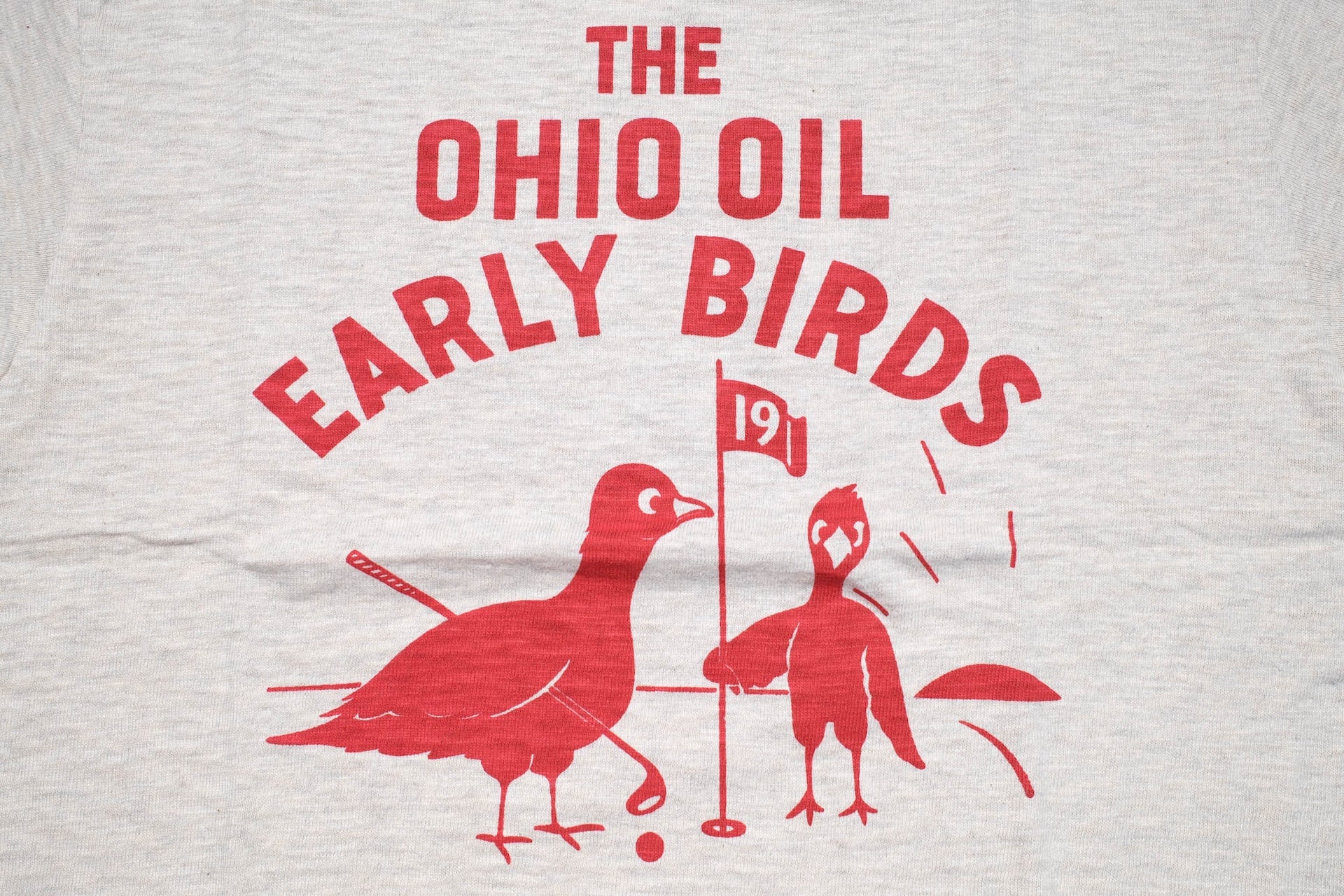 Warehouse Co 5.5oz "Early Birds" 'Bamboo Textured' Tee (Oatmeal)