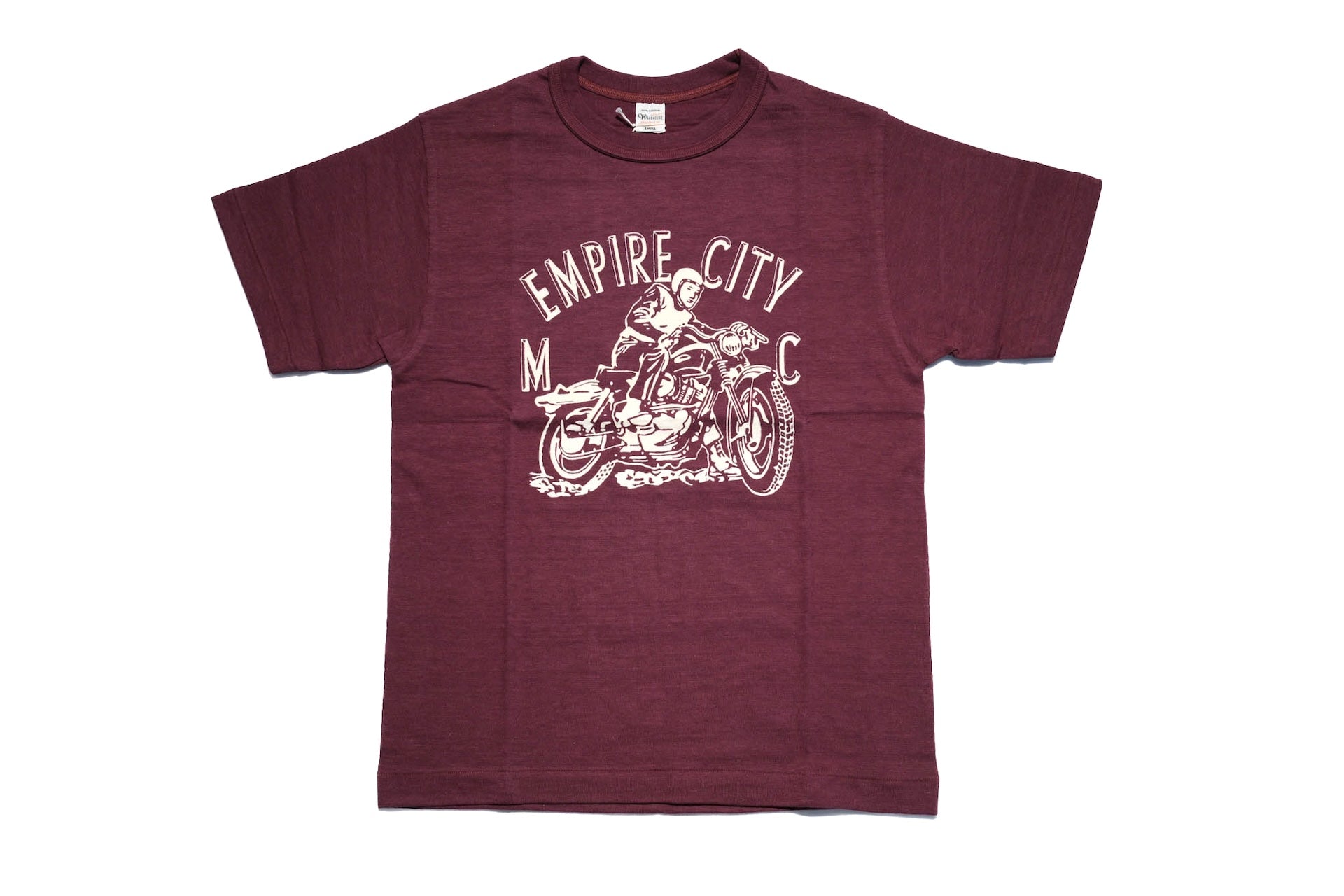 Warehouse Co 5.5oz "Empire City" 'Bamboo Textured' Tee (Bordeaux)