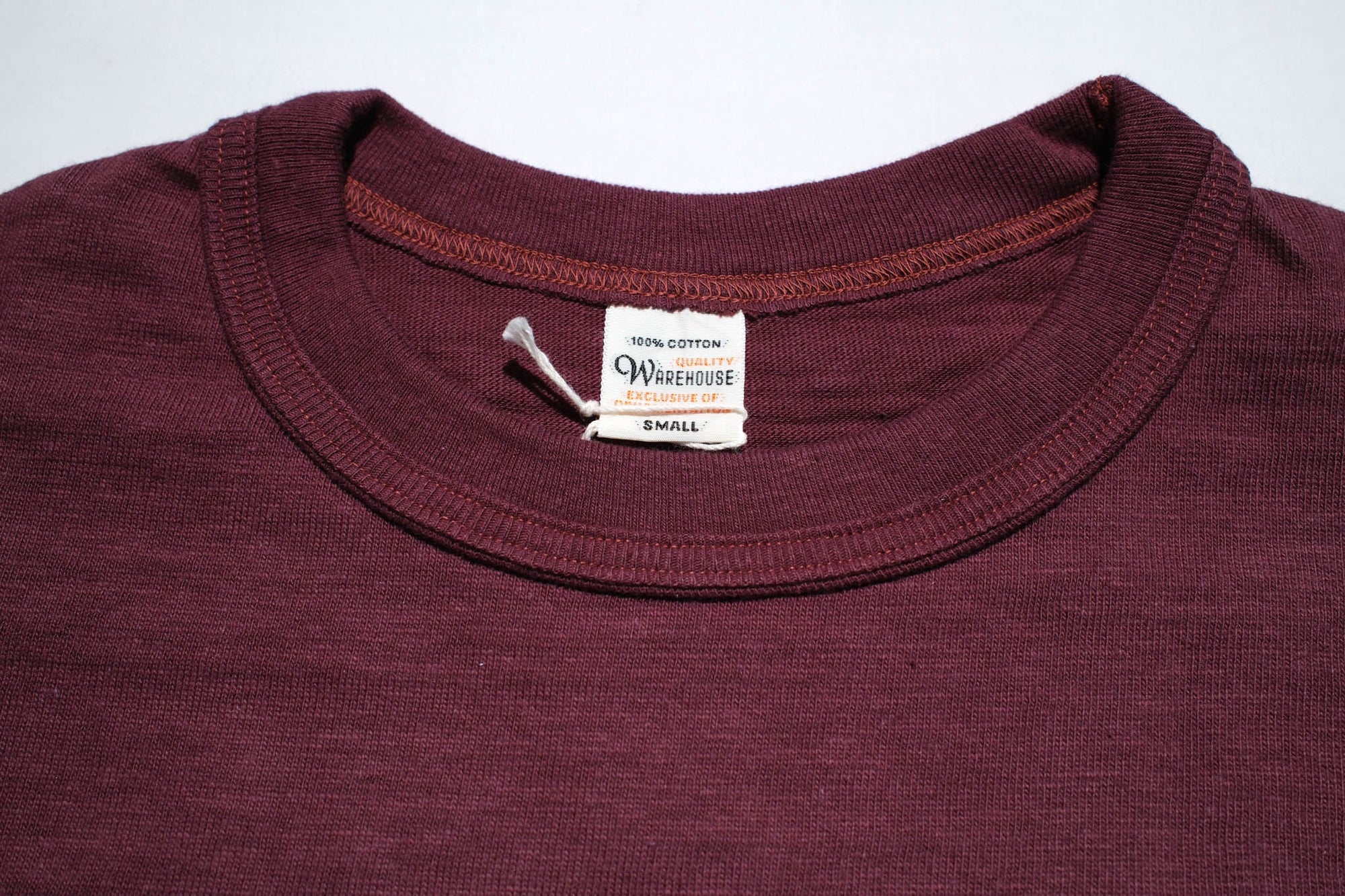 Warehouse Co 5.5oz "Empire City" 'Bamboo Textured' Tee (Bordeaux)