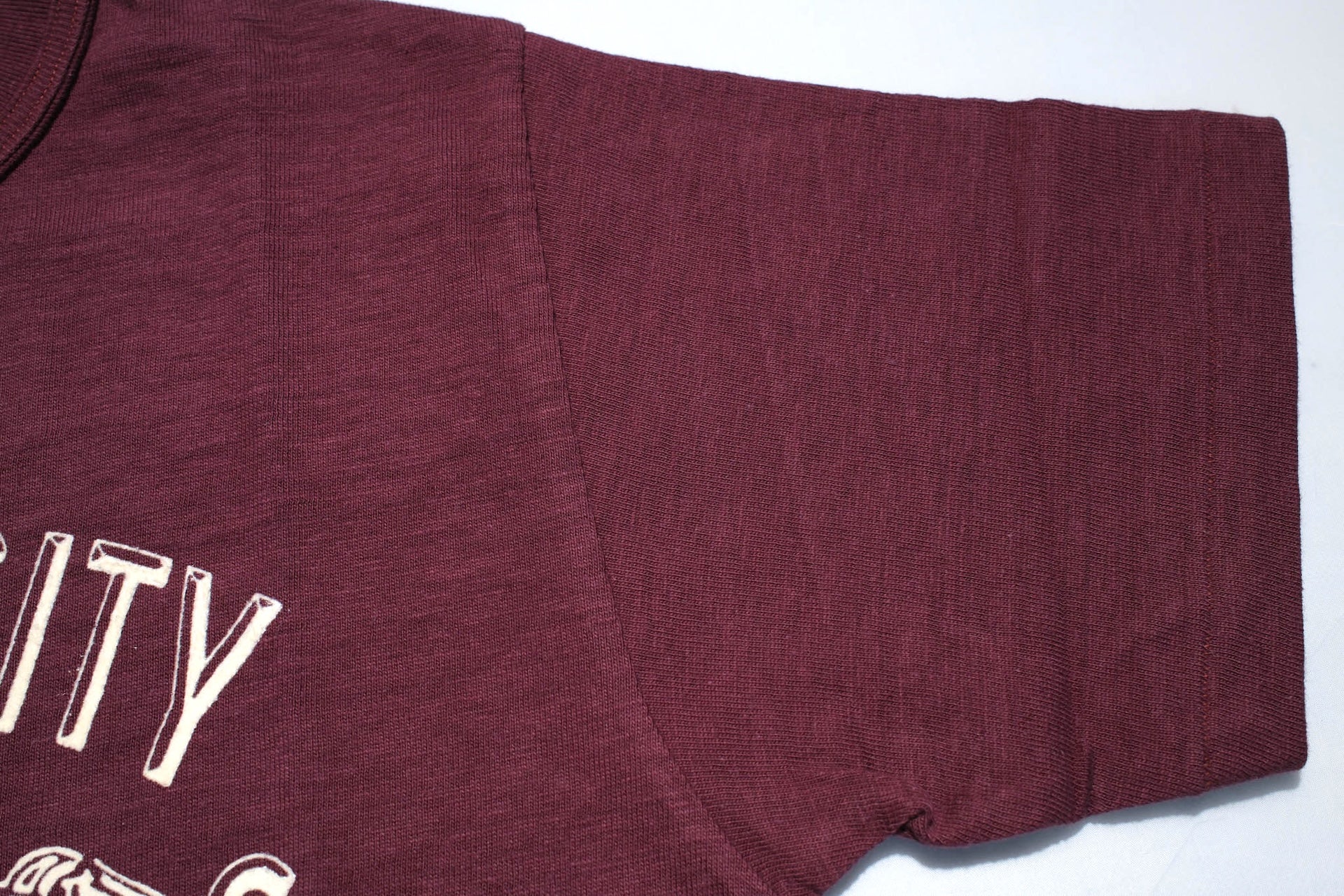 Warehouse Co 5.5oz "Empire City" 'Bamboo Textured' Tee (Bordeaux)