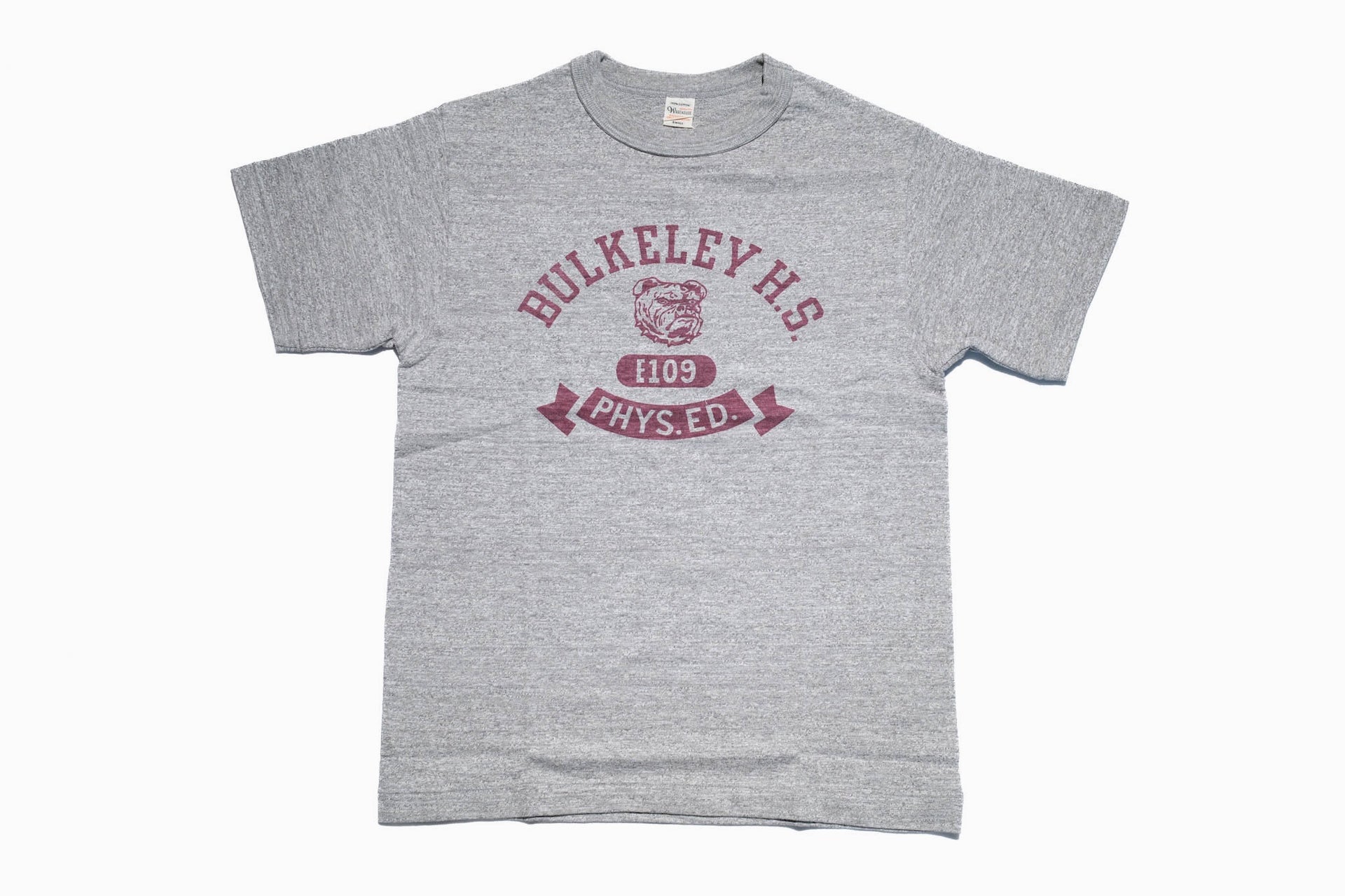 Warehouse Co 5.5oz "Bulkeley" 'Bamboo Textured' Tee (Heather Grey)