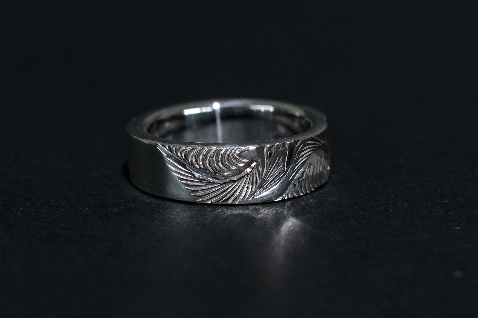 The One OCEAN “Right of Wave” Silver Ring (Size Small)