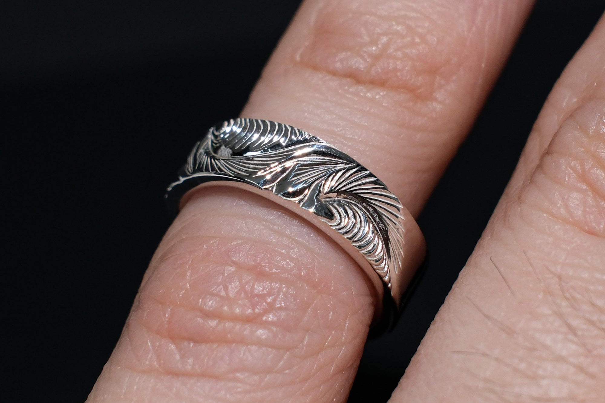 The One OCEAN “Right of Wave” Silver Ring (Size Small)