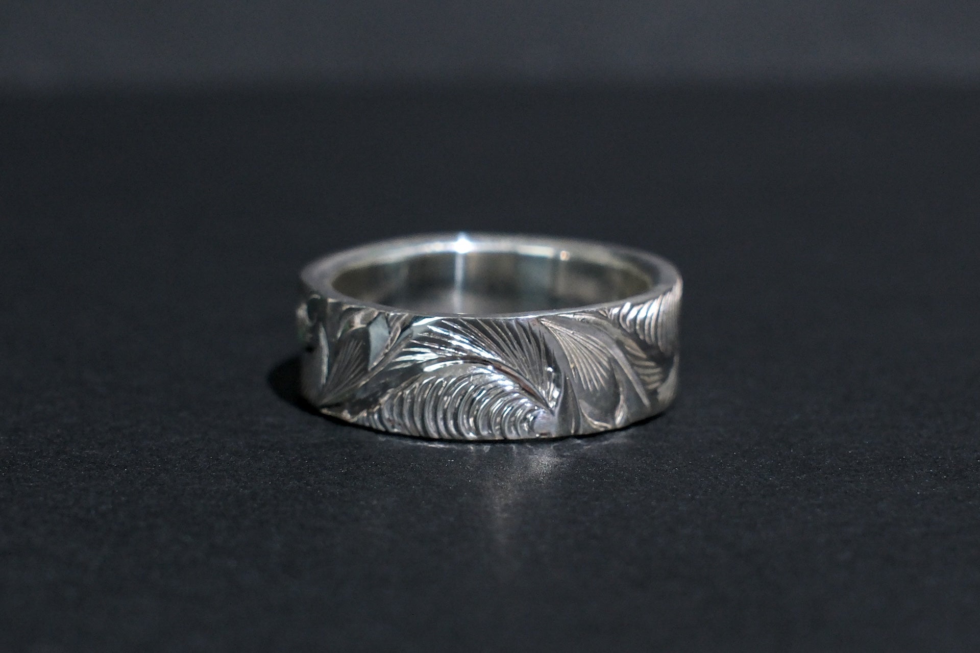 The One OCEAN “Right of Wave” Silver Ring (Size Large)