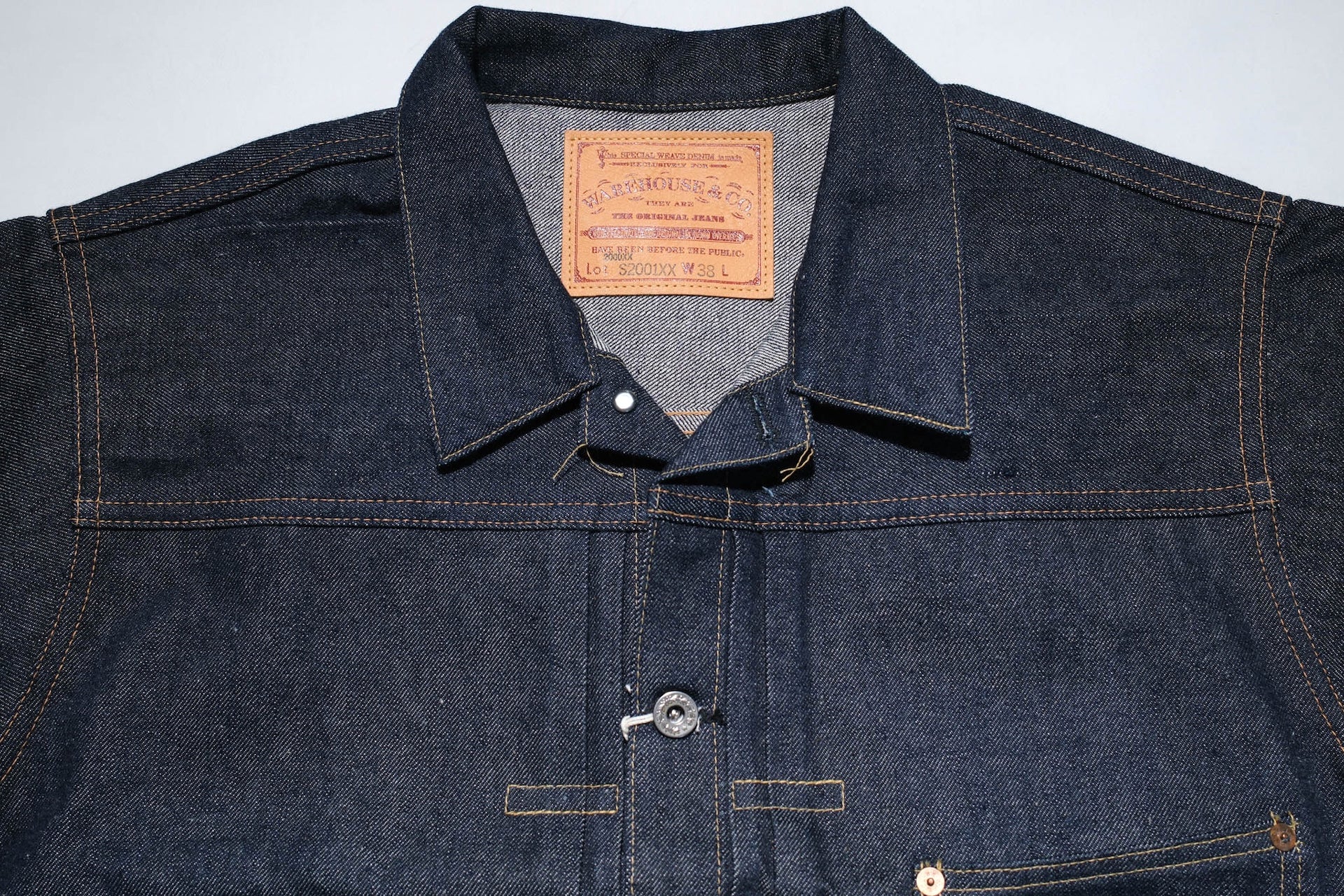 Warehouse 14.5oz S2001XX "Deadstock Blue" WWII Denim Jacket