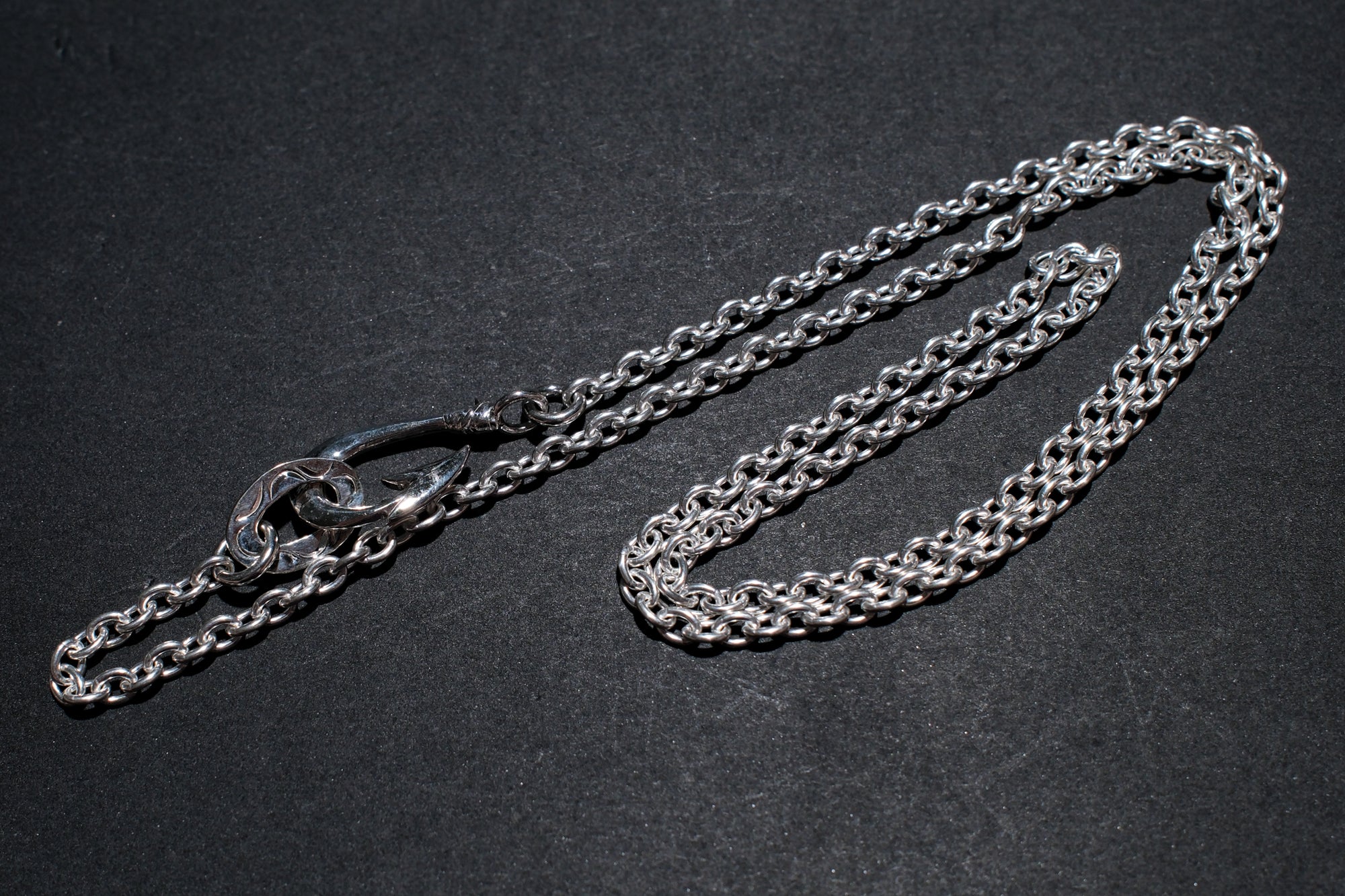 The One OCEAN "Round Azuki" Silver Chain with Makau Hook (Small)