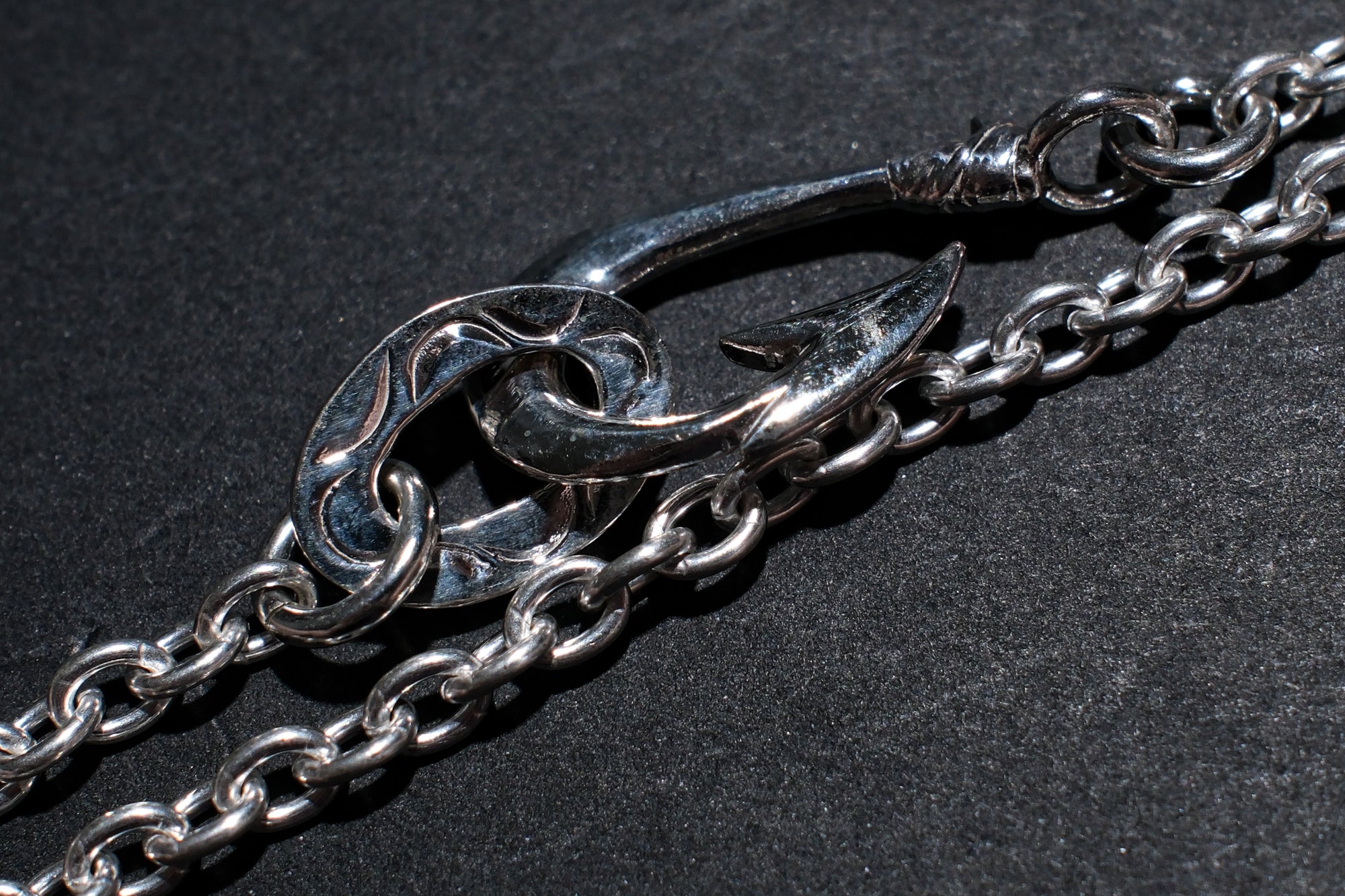 The One OCEAN "Round Azuki" Silver Chain with Makau Hook (Small)