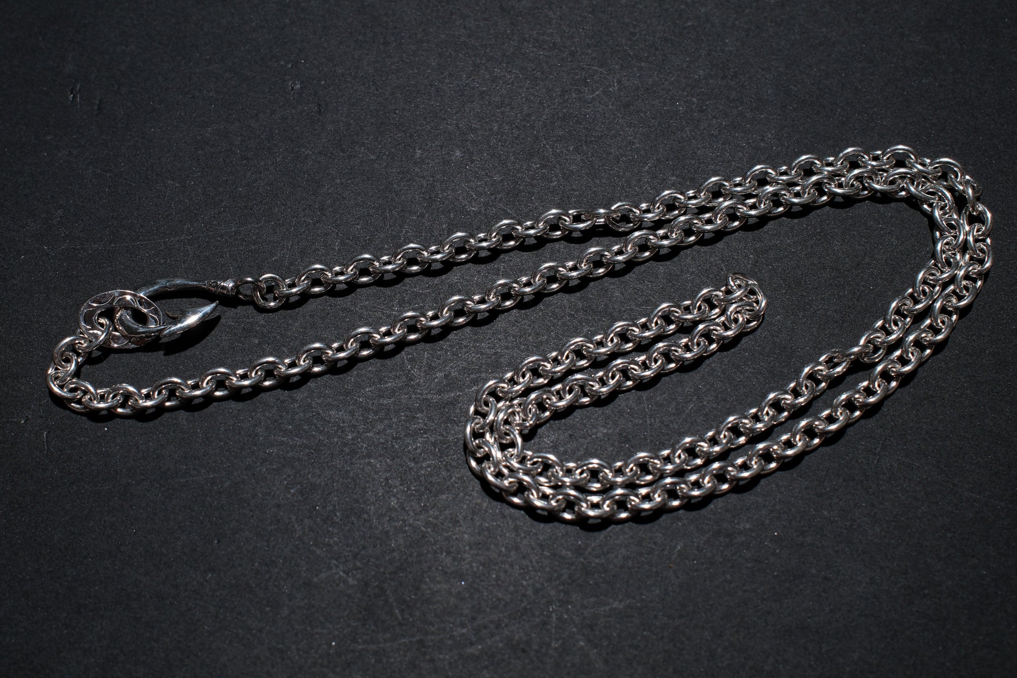 The One OCEAN "Round Azuki" Silver Chain with Makau Hook (Large)