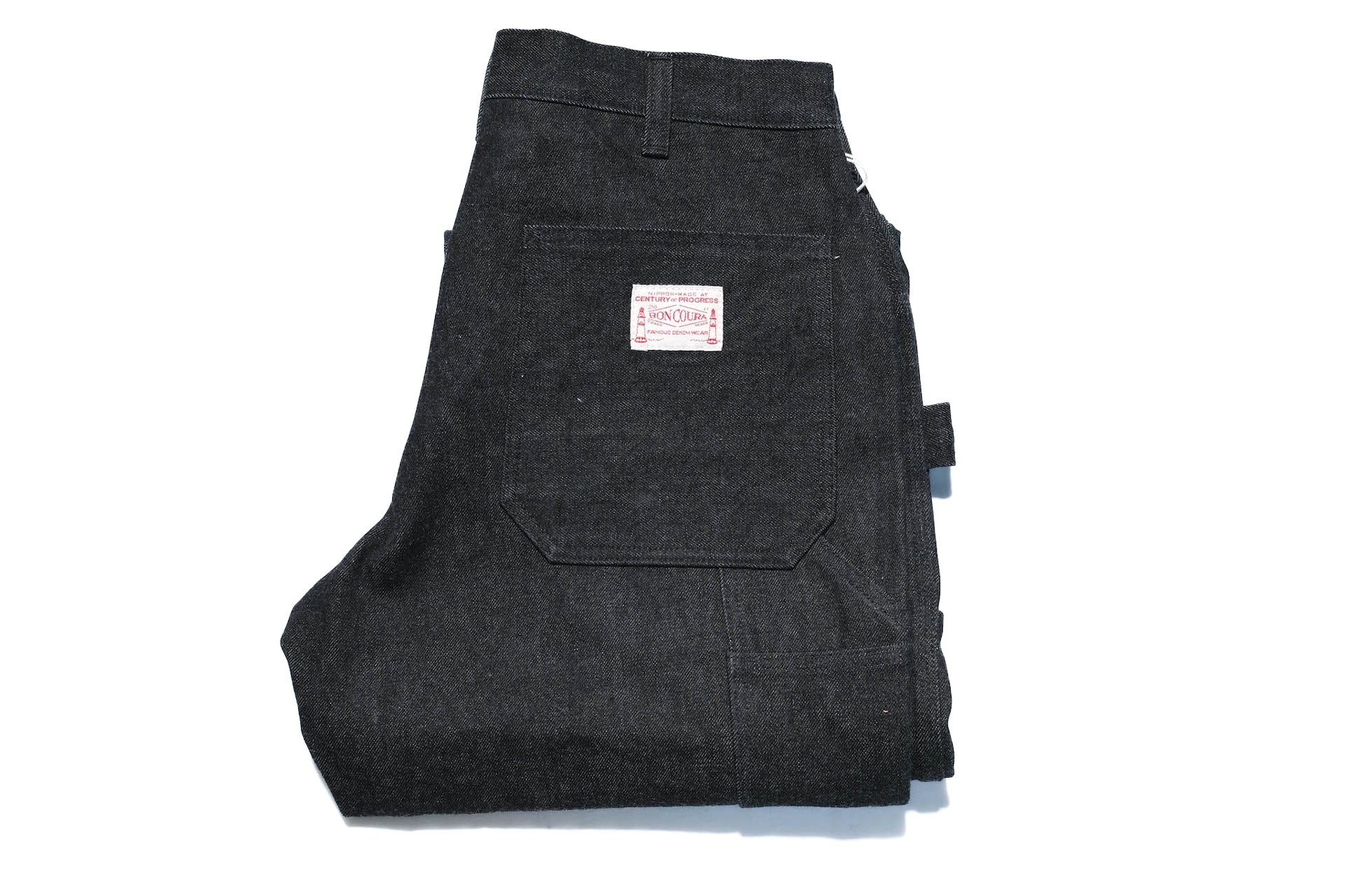 BONCOURA 15oz Selvage Denim Painter Pants (Black)