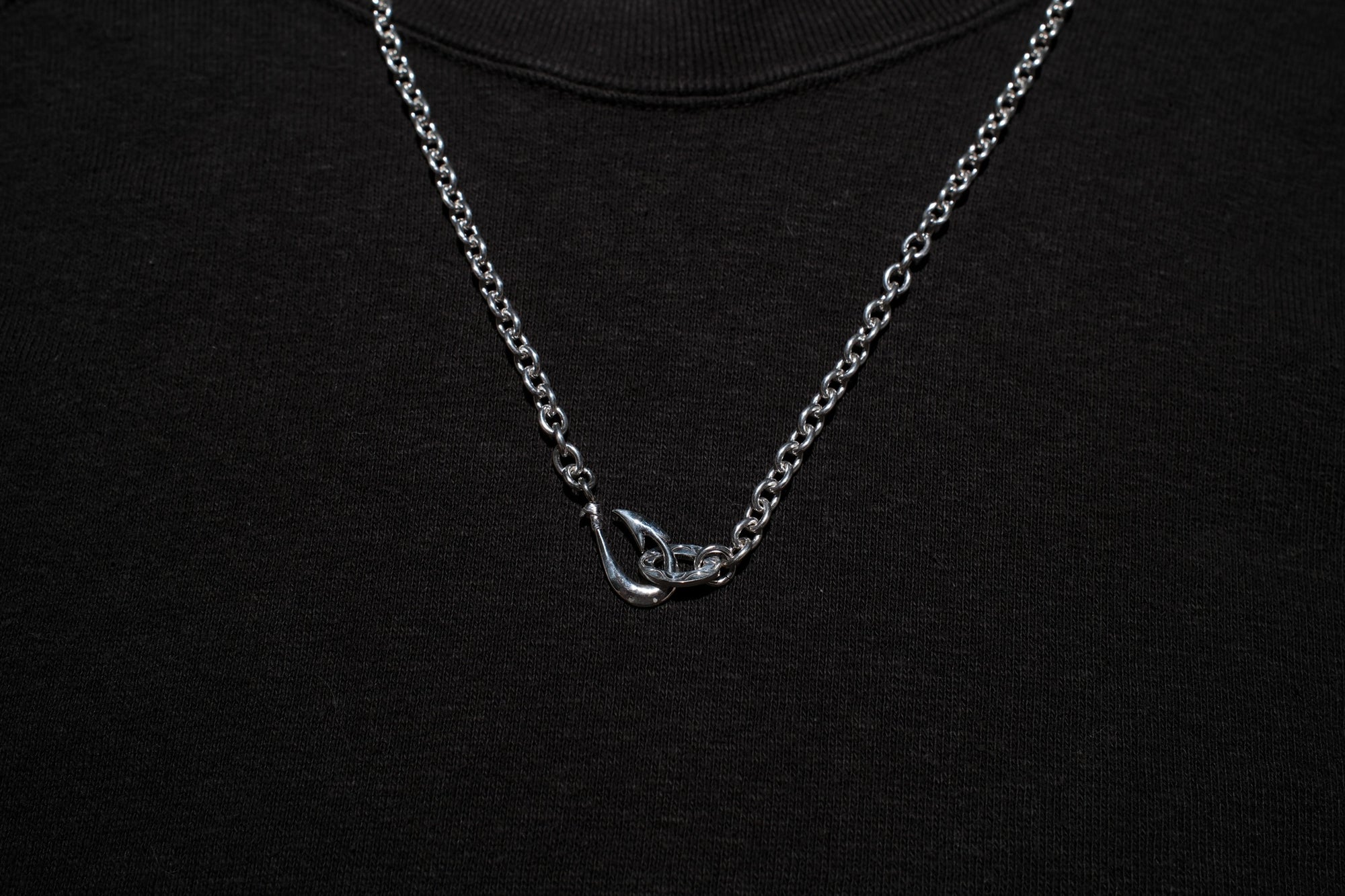 The One OCEAN "Round Azuki" Silver Chain with Makau Hook (Large)