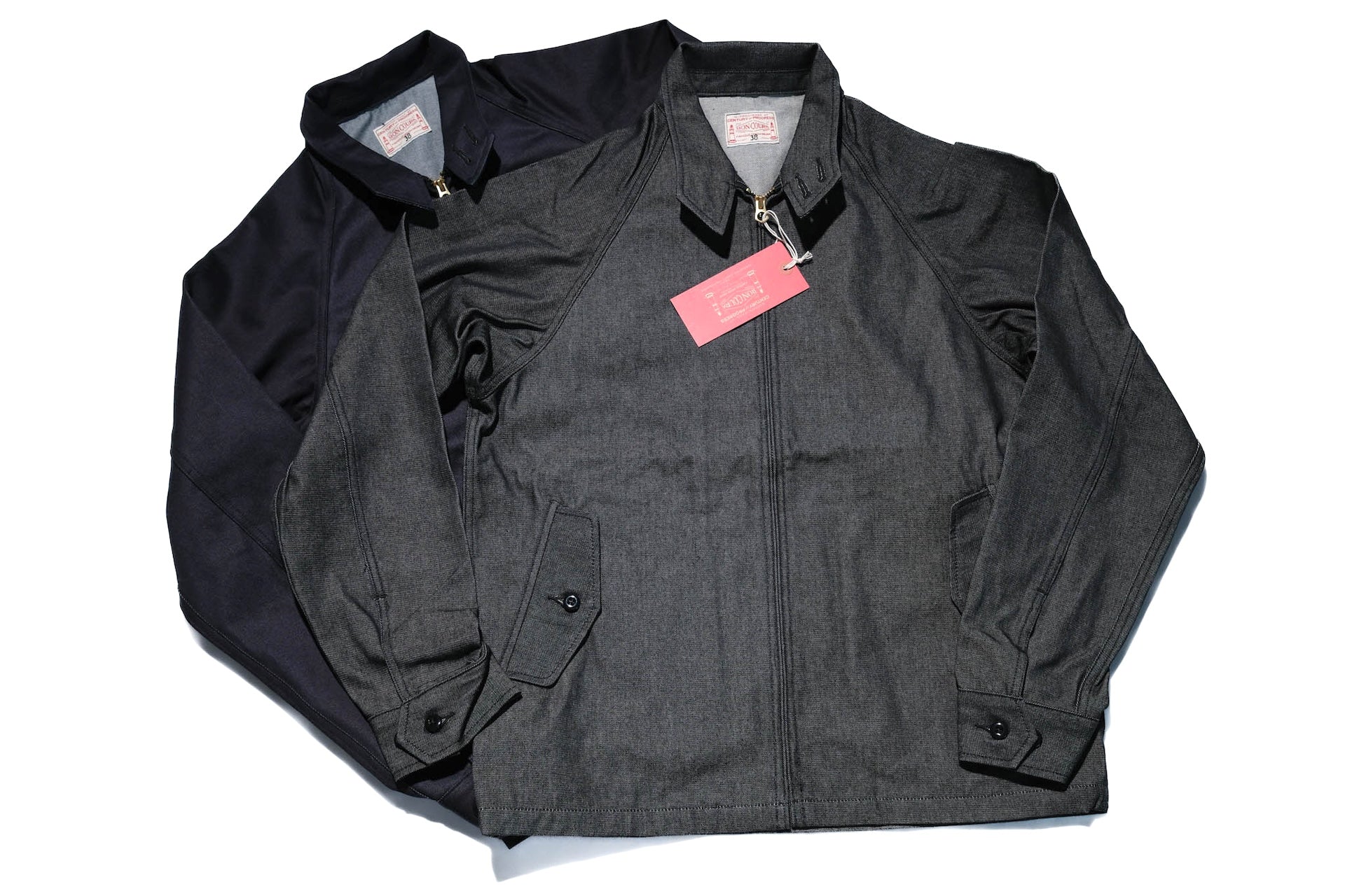 BONCOURA 12oz Weapon Denim "Dog Ear" Sport Jacket (Black)