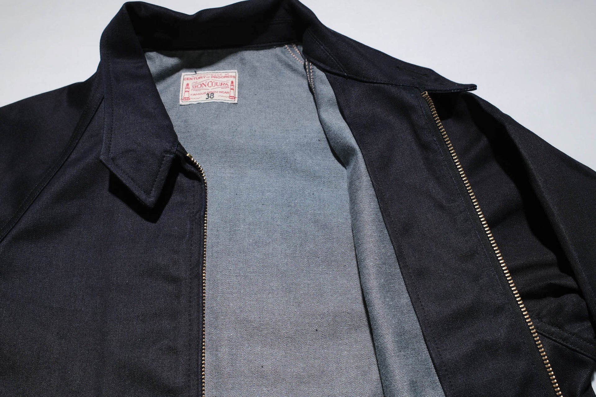 BONCOURA 12oz Weapon Denim "Dog Ear" Sport Jacket (Indigo)