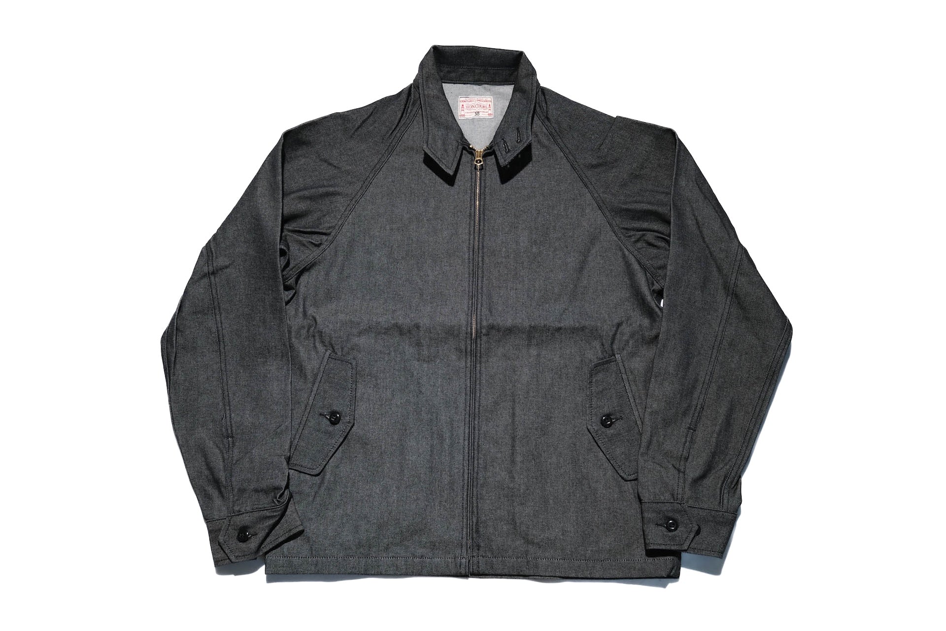 BONCOURA 12oz Weapon Denim "Dog Ear" Sport Jacket (Black)