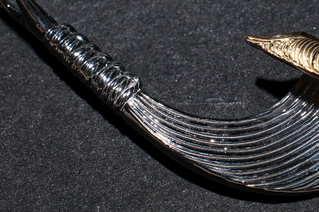 The One OCEAN "Catch The Waves" Pendant with 18K Gold Tip (Large)
