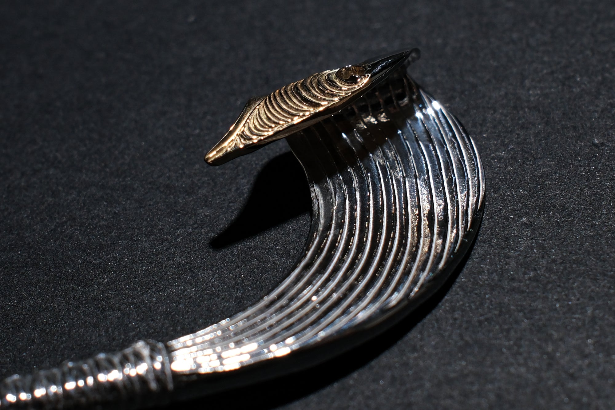 The One OCEAN "Catch The Waves" Pendant with 18K Gold Tip (Large)