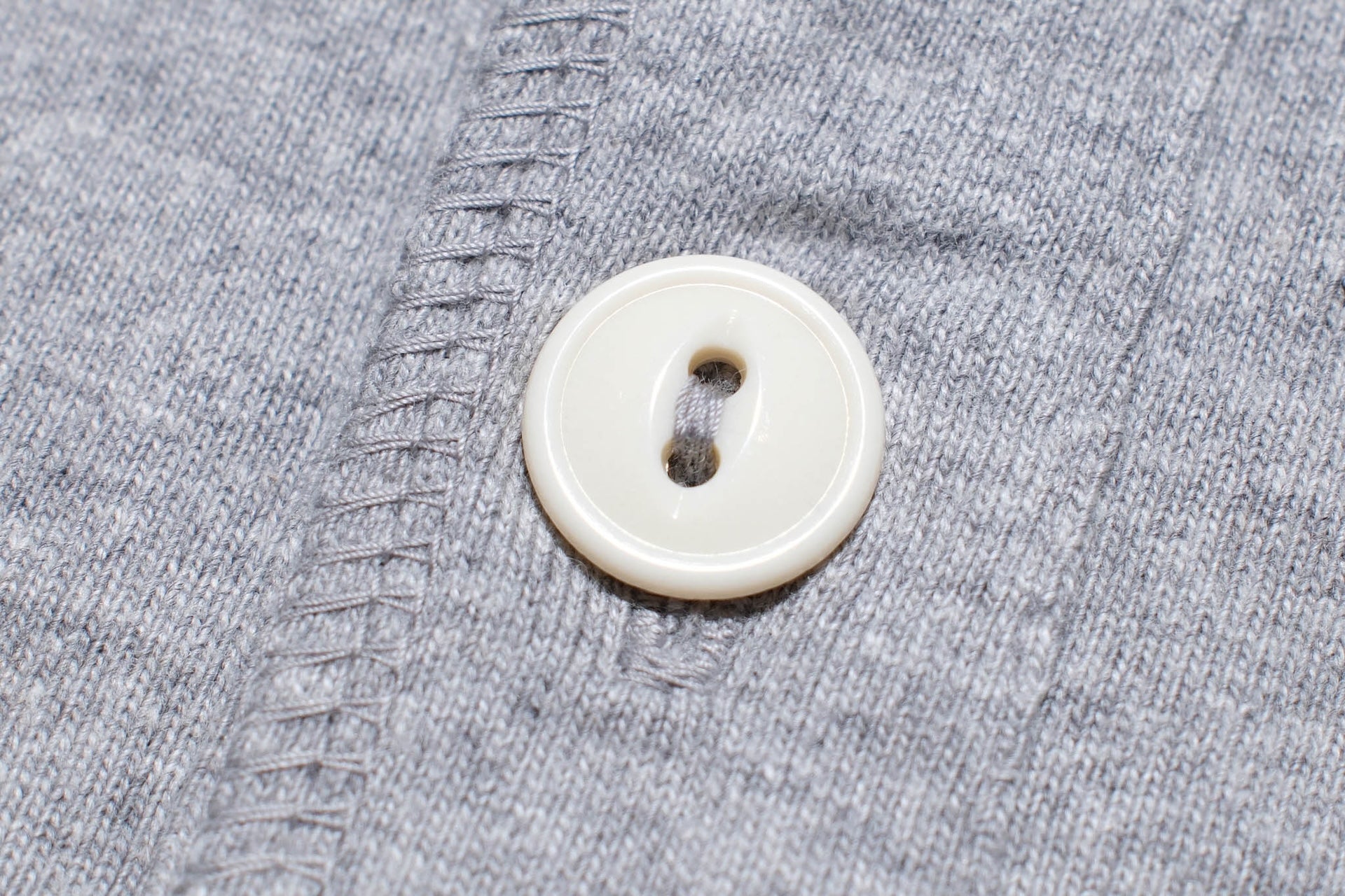 The Flat Head 9oz Loopwheeled L/S Henley Tee (Cream)