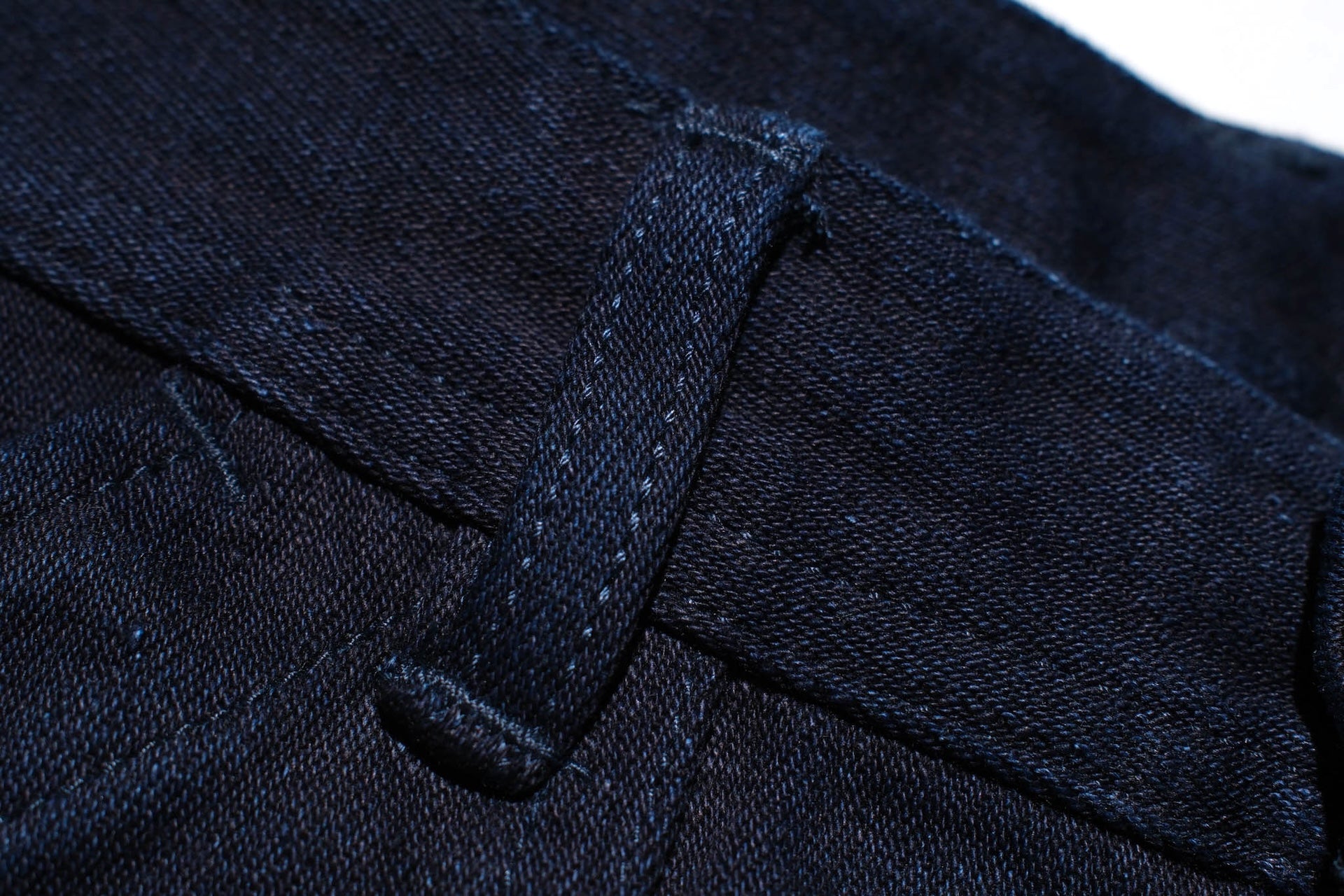 UES 14oz Indigo Dyed Ultra-Heavyweight Back Satin Baker Pants (Classic Straight fit)