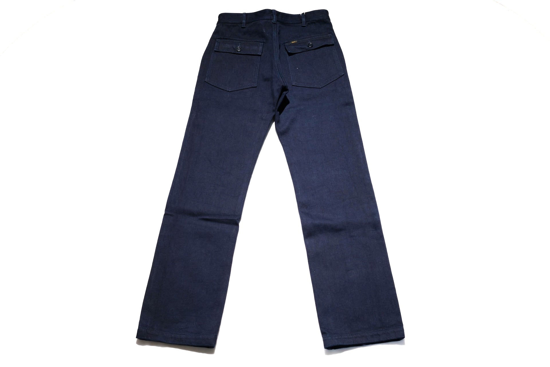 UES 14oz Indigo Dyed Ultra-Heavyweight Back Satin Baker Pants (Classic Straight fit)