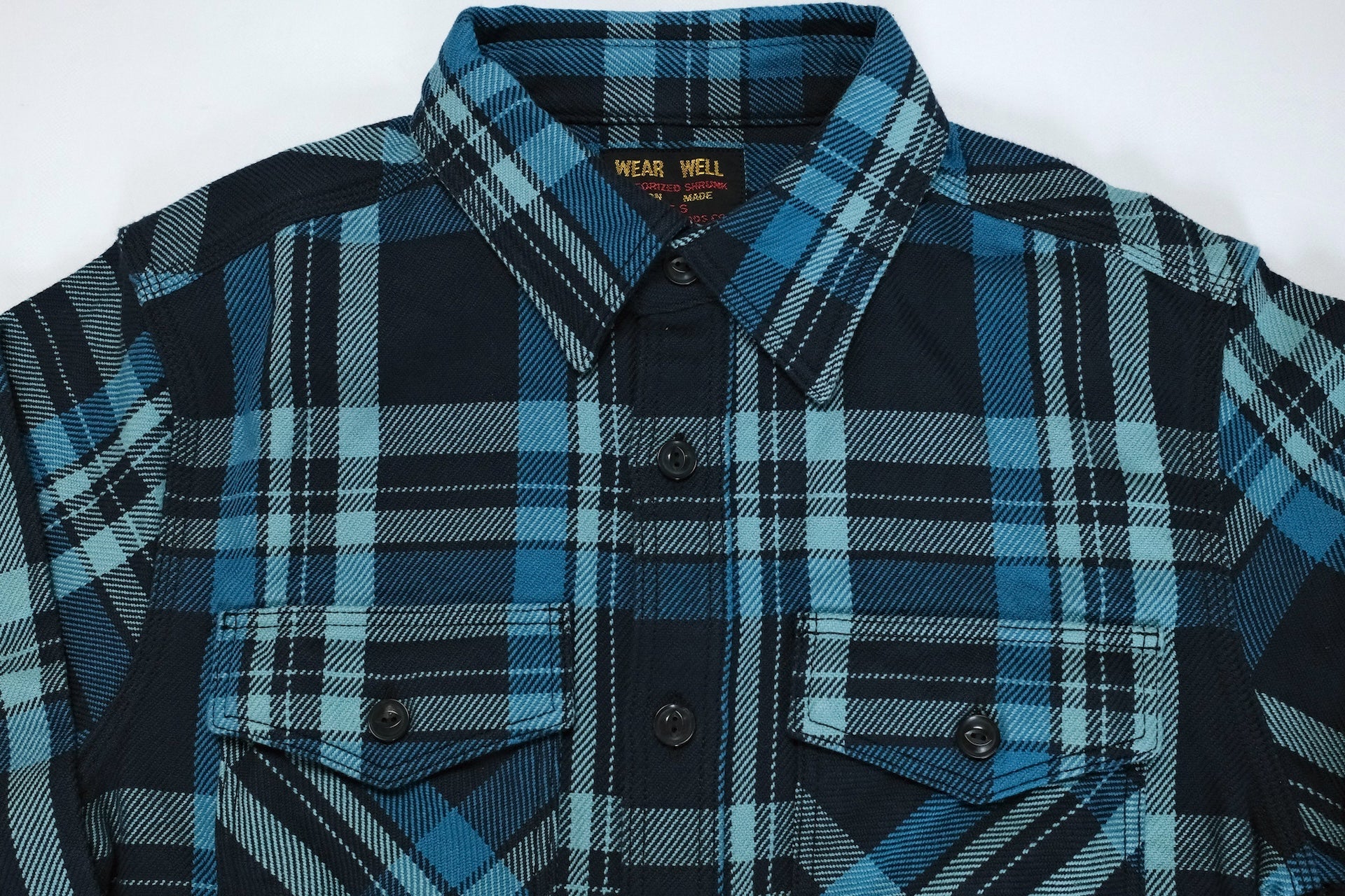 UES 15.5oz Ultra-Heavyweight Flannel Utility Workshirt (Winter Sky)