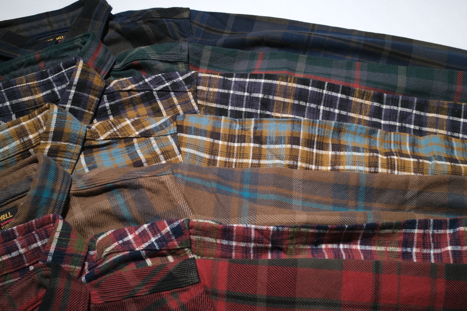 UES 8.8oz Slubby Selvage Flannel Workshirt (Rhubarb Red)