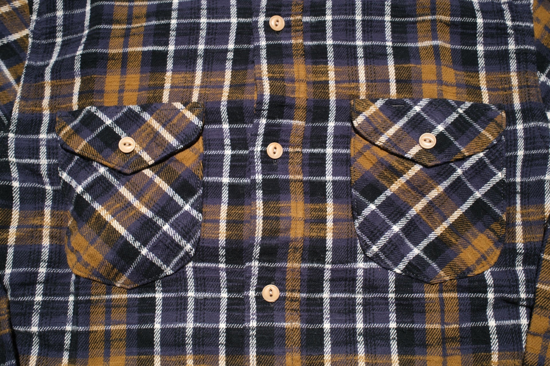 UES 8.8oz Slubby Selvage Flannel Workshirt (Royal Purple)