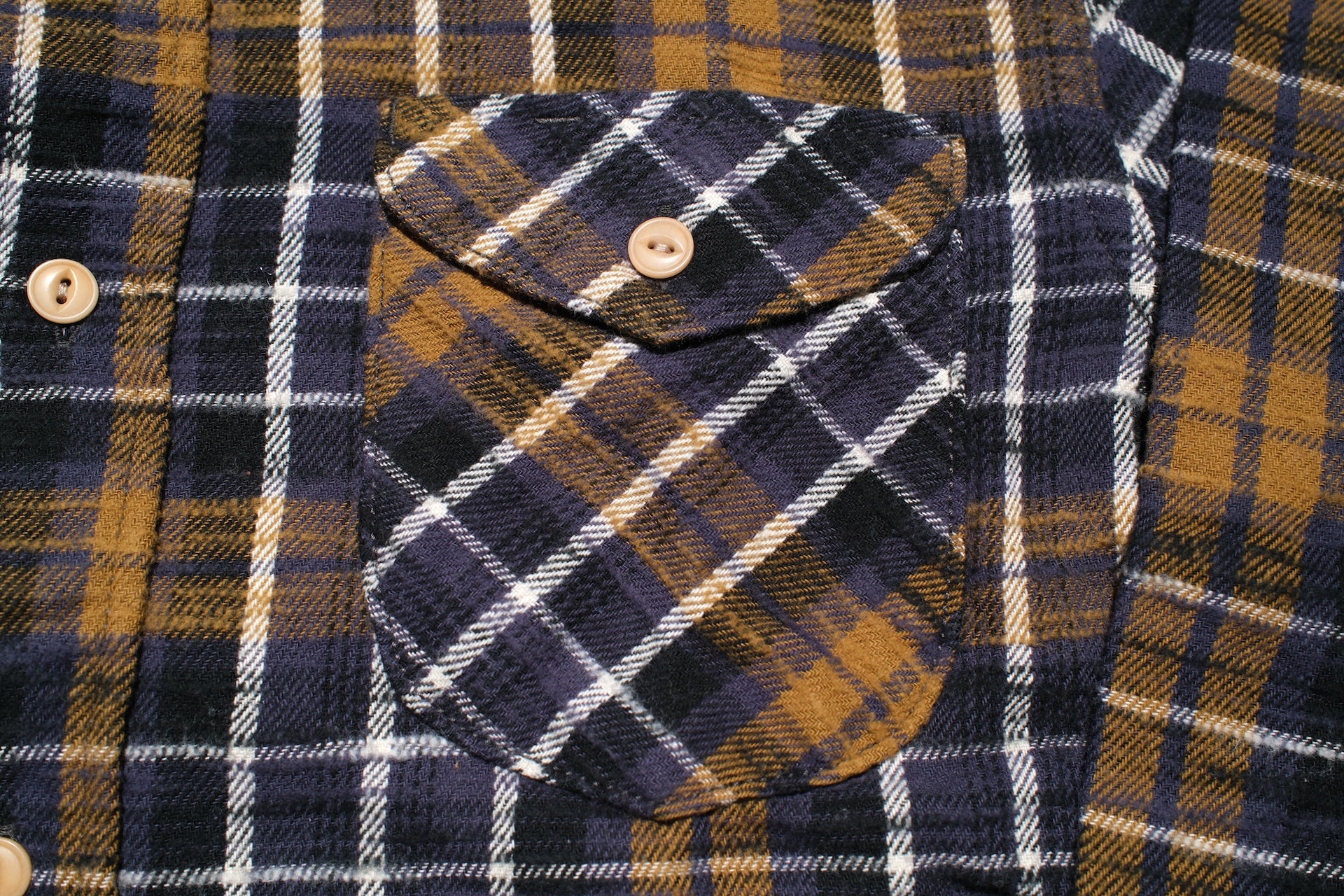 UES 8.8oz Slubby Selvage Flannel Workshirt (Royal Purple)