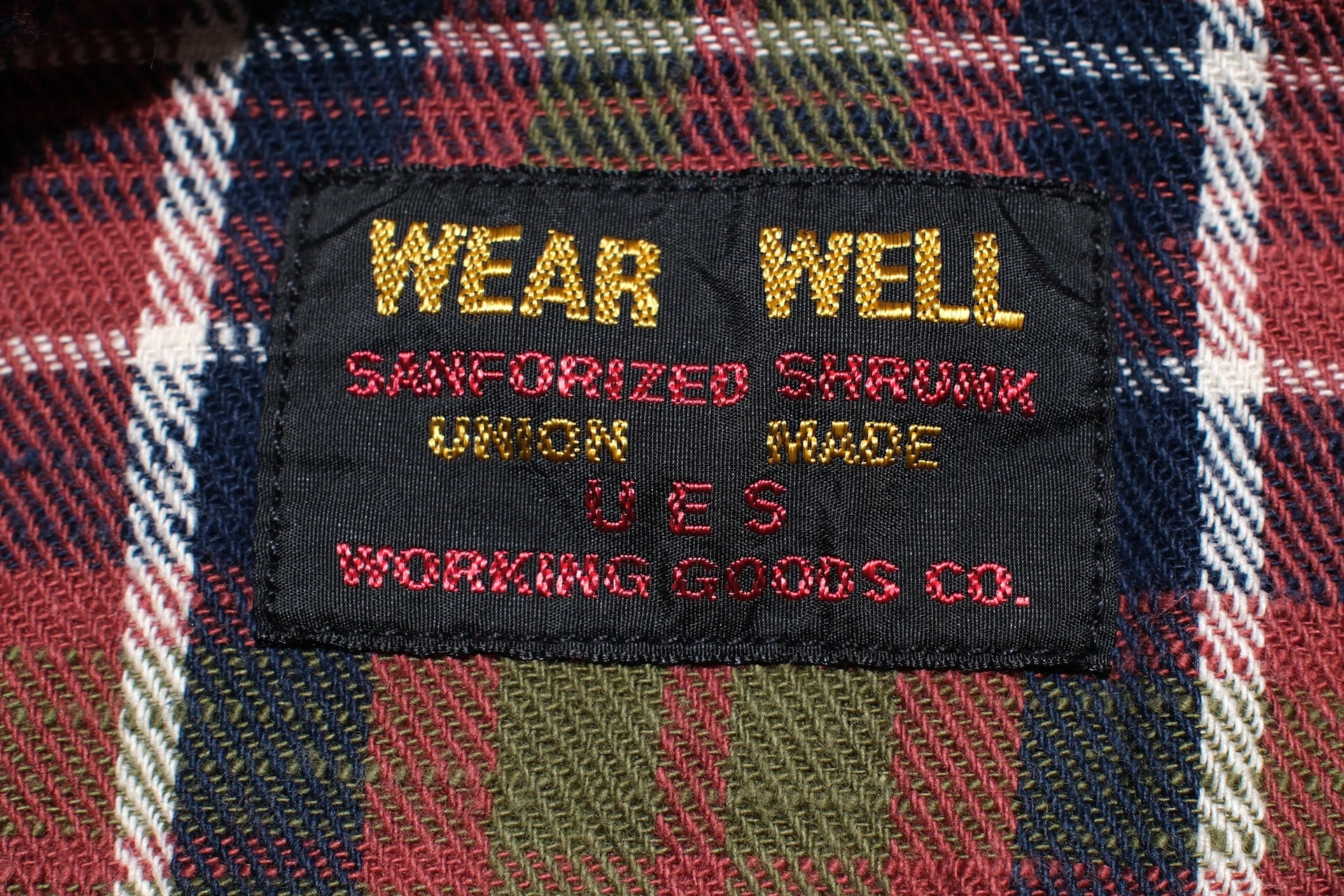 UES 8.8oz Slubby Selvage Flannel Workshirt (Rhubarb Red)