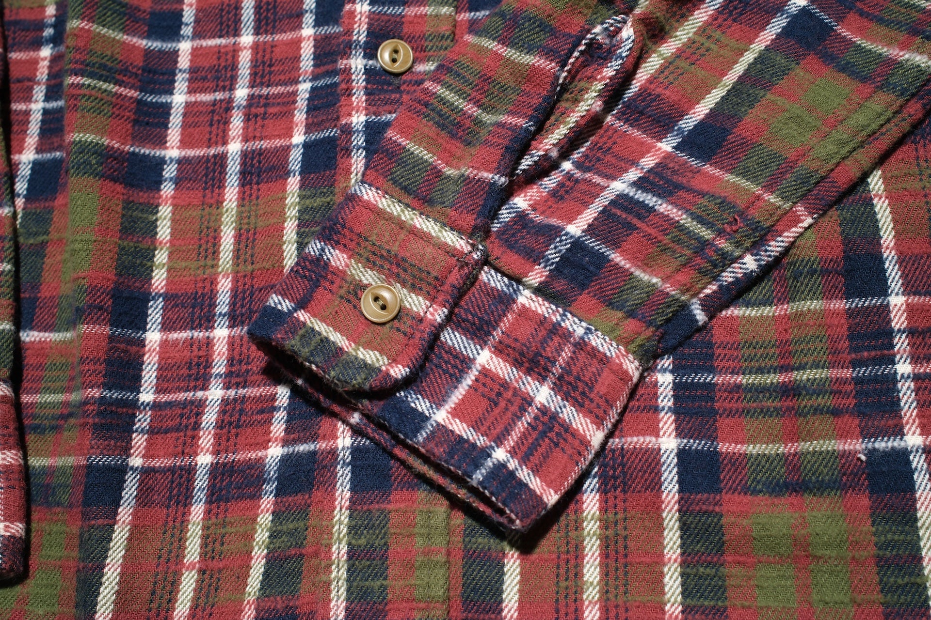 UES 8.8oz Slubby Selvage Flannel Workshirt (Rhubarb Red)