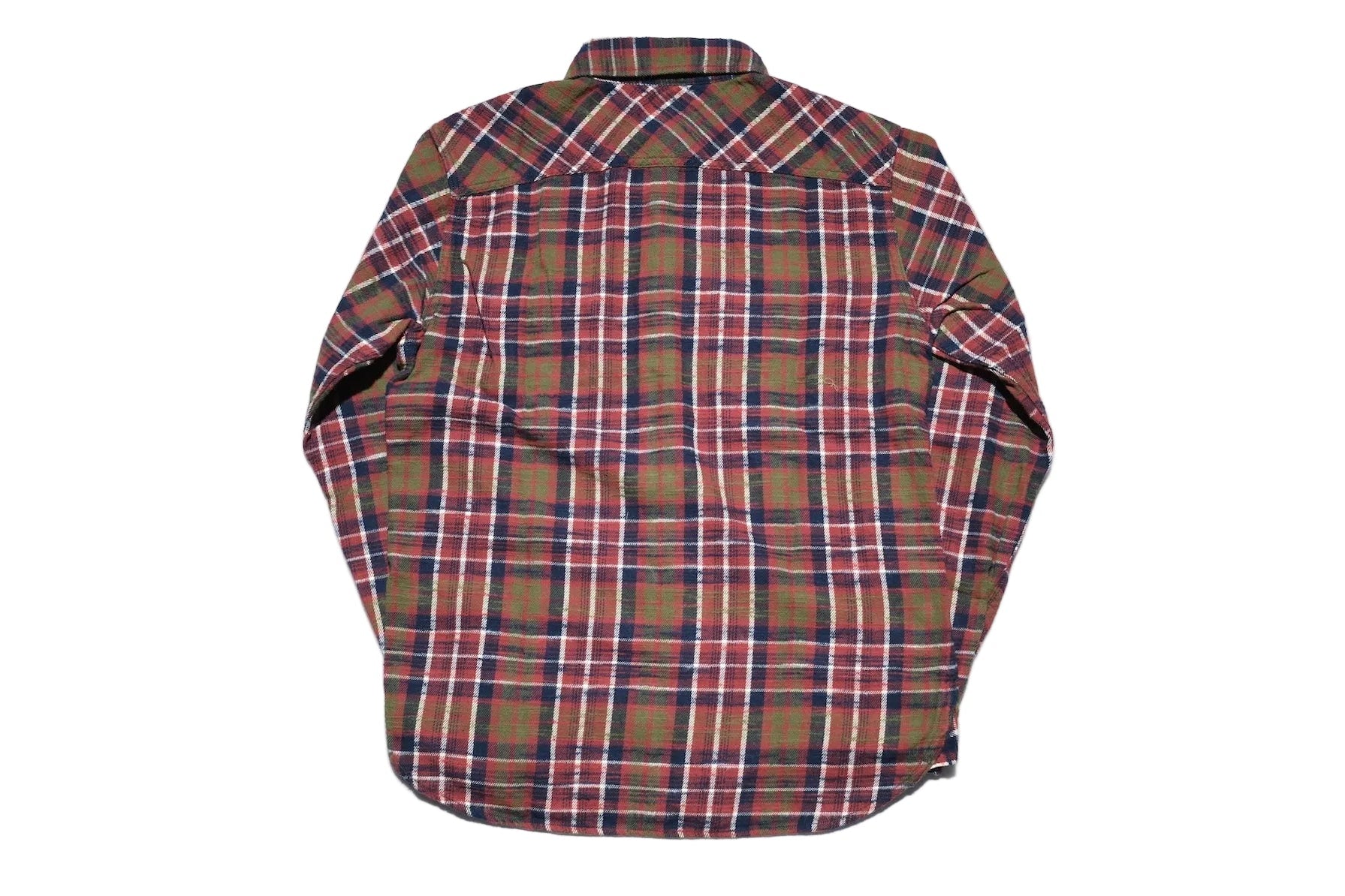 UES 8.8oz Slubby Selvage Flannel Workshirt (Rhubarb Red)