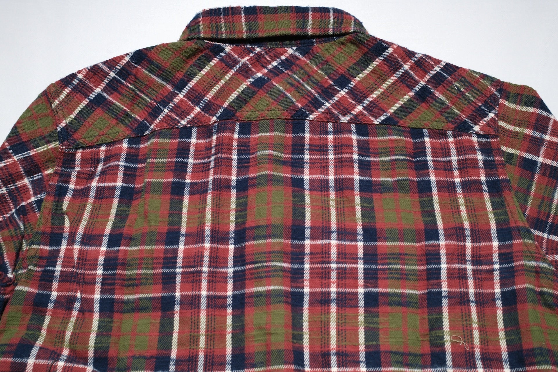 UES 8.8oz Slubby Selvage Flannel Workshirt (Rhubarb Red)